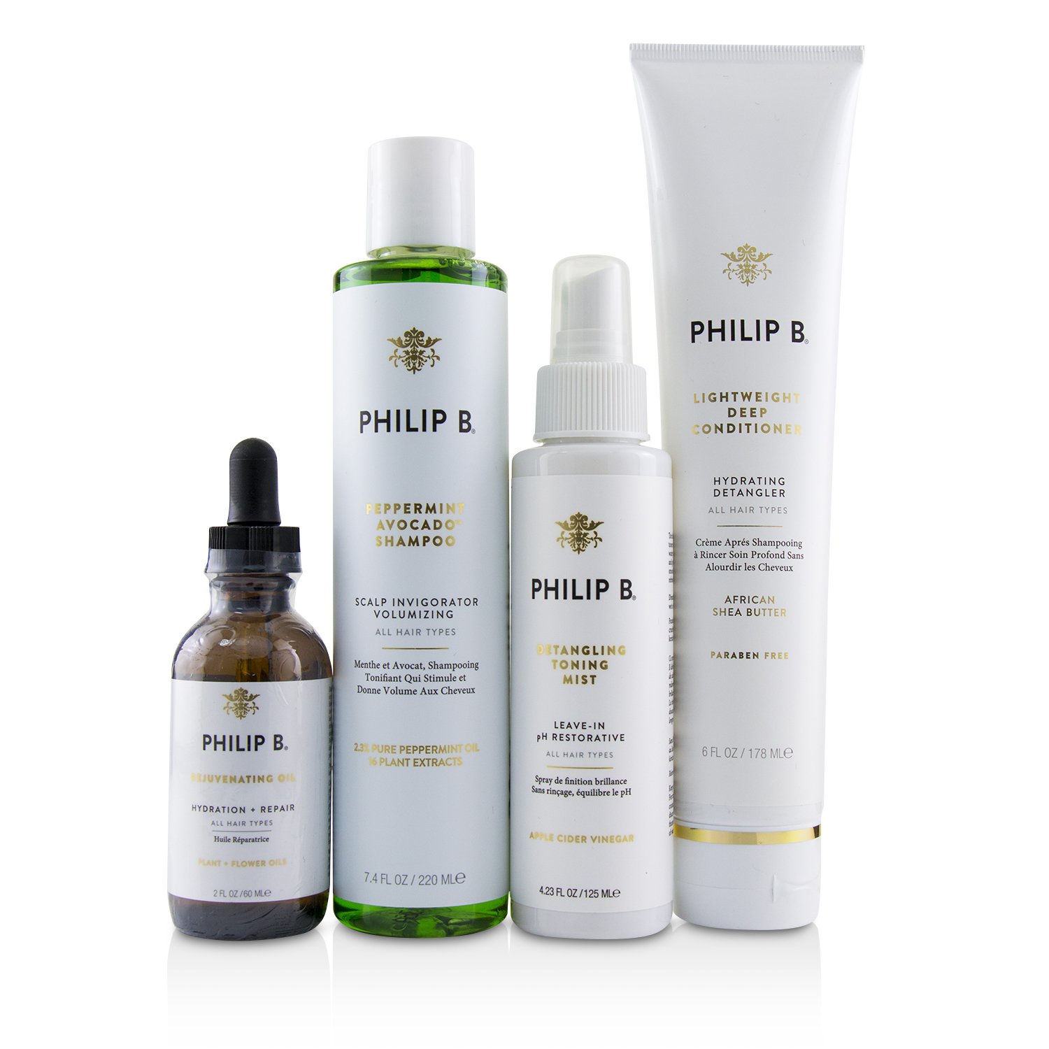 Philip B Four Step Hair & Scalp Treatment Set 4pcs