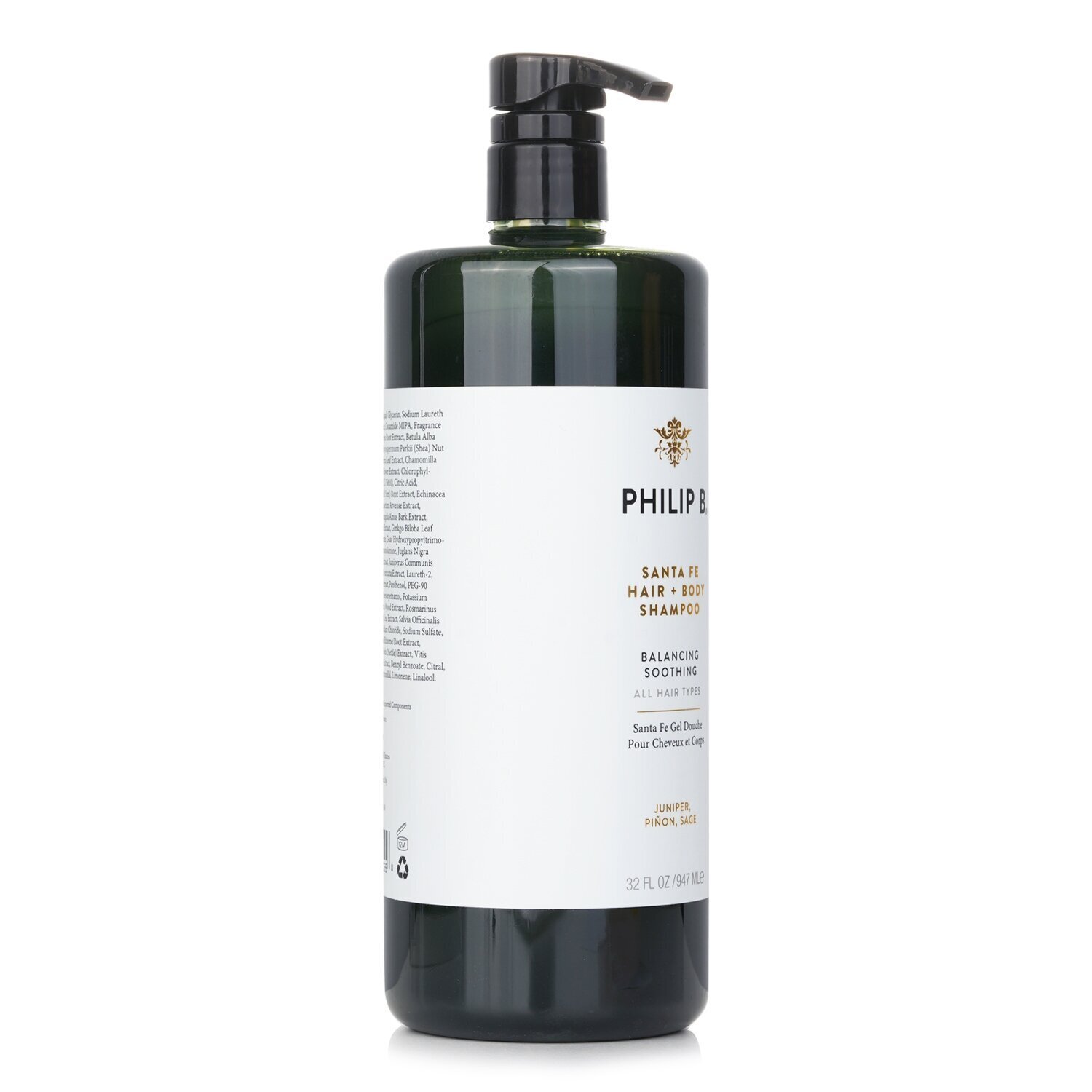 Philip B Santa Fe Hair + Body Wash (Balancing Soothing - All Hair Types) 947ml/32oz