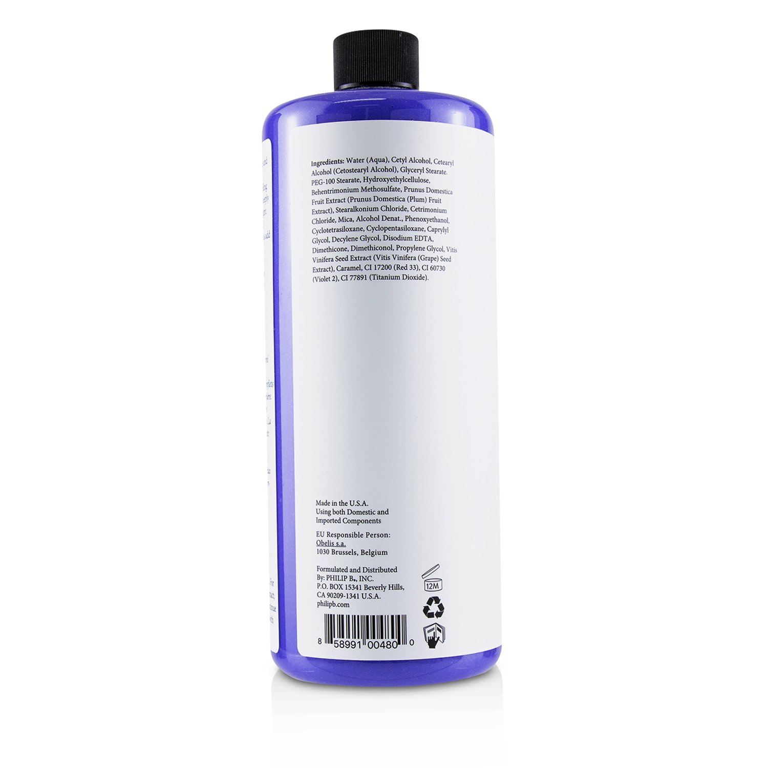 Philip B Odżywka do włosów Icelandic Blonde Deep Conditioner (Tone Correcting Brightening Eliminates Brassiness - Blonde, Gray, Silver Hair) 947ml/32oz