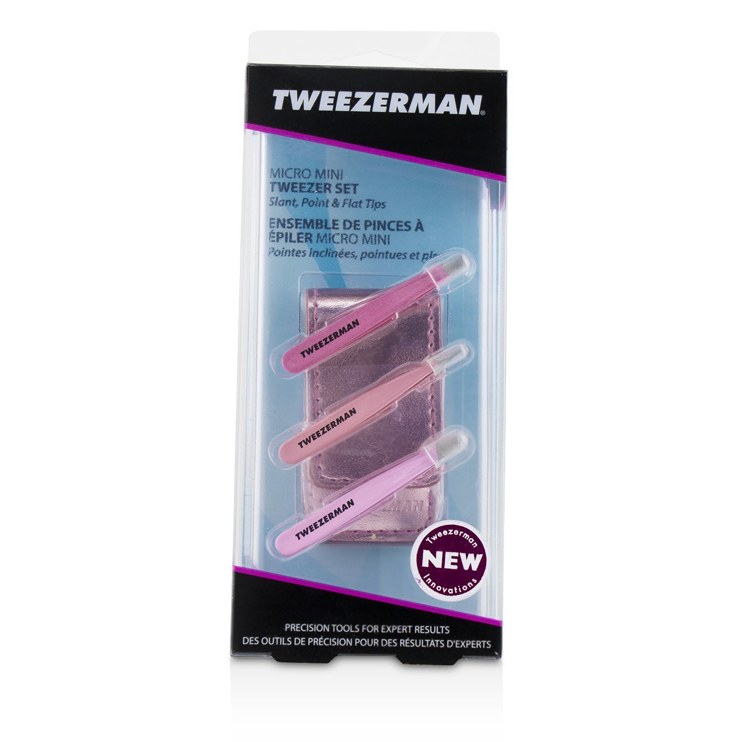 Tweezerman Micro Mini Tweezer Набор 3pcs+1case