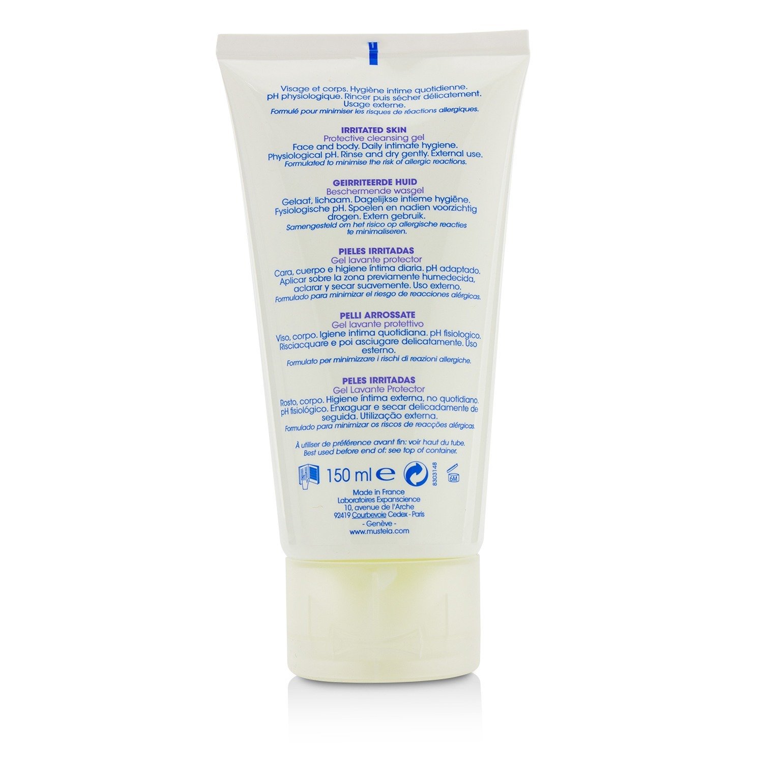 Mustela Stelatria Protective Cleansing Gel - For Irritated Skin (Exp. Date 12/2018) 150ml/5oz