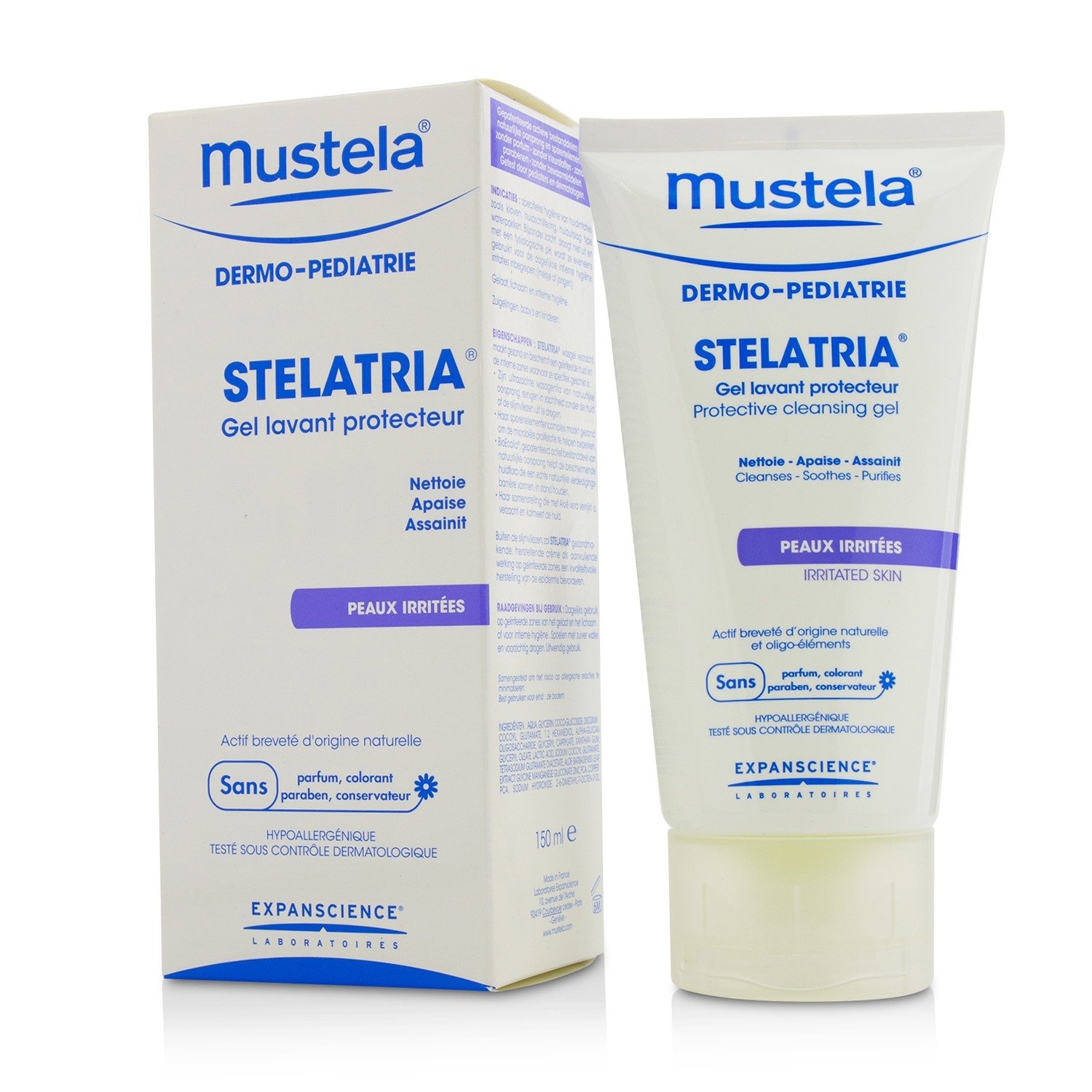 Mustela Stelatria Protective Cleansing Gel - For Irritated Skin (Exp. Date 12/2018) 150ml/5oz