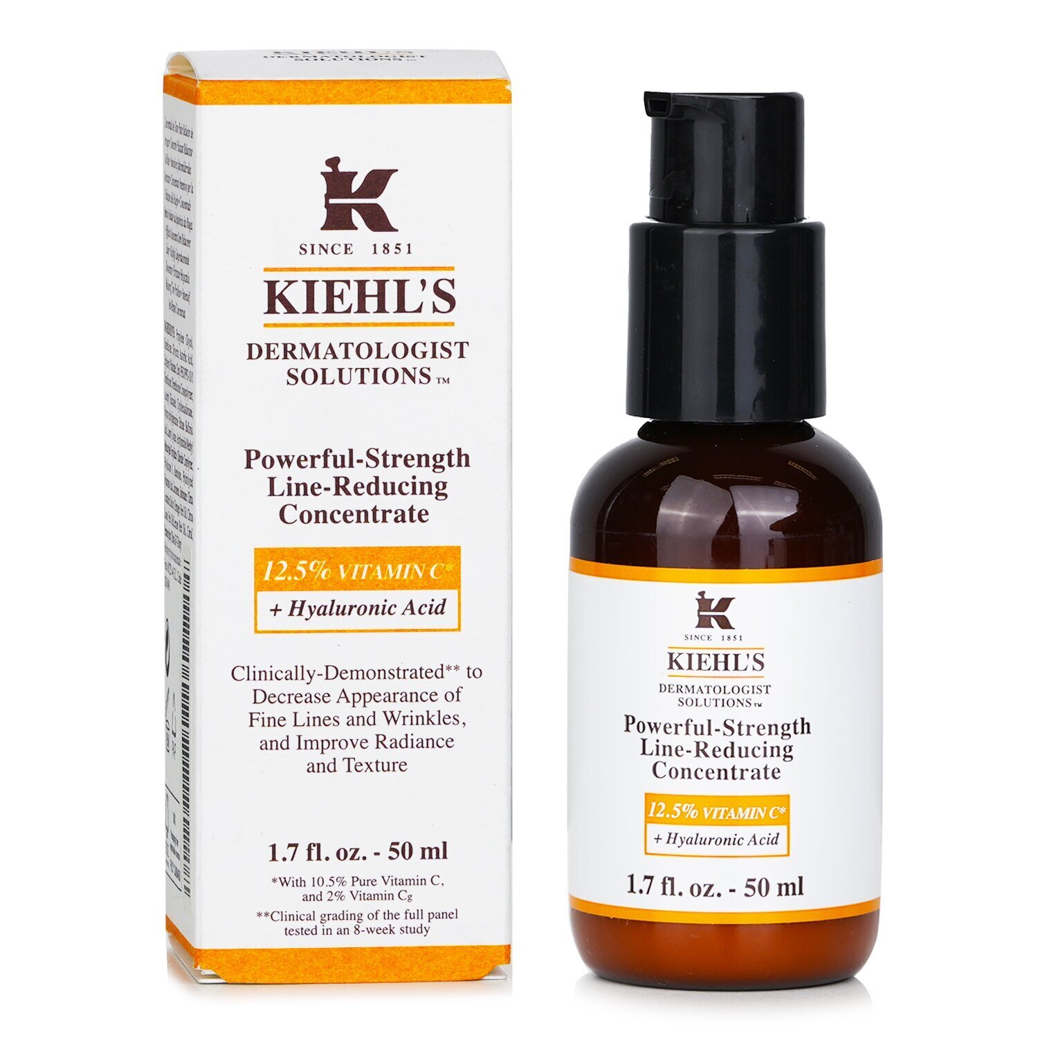 Kiehl's Dermatologist Solutions Powerful-Strength Concentrado Reductor de Líneas (Con 12.5% de Vitamina C + Ácido Hialurónico) 50ml/1.7oz