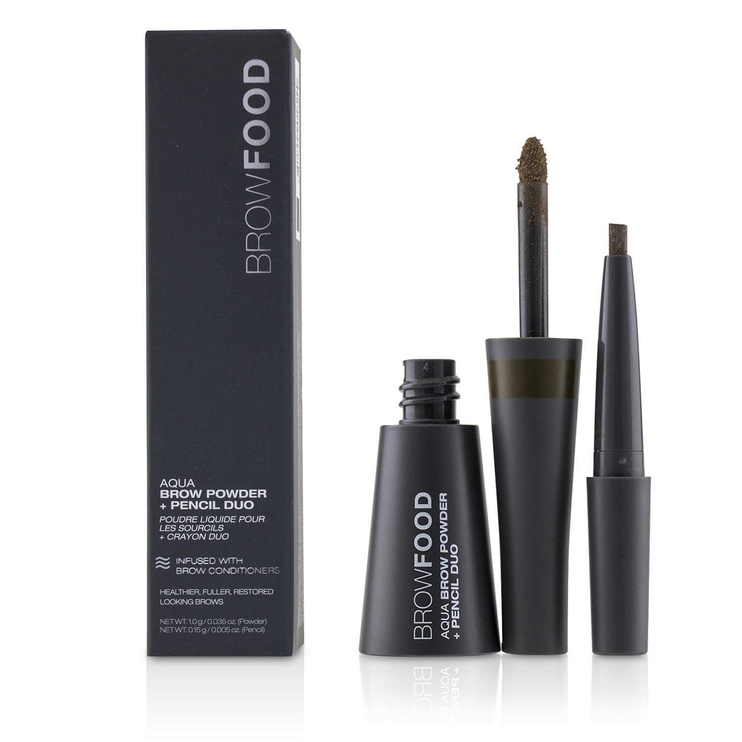 LashFood BrowFood Aqua Brow Powder + Pencil Duo Picture Color