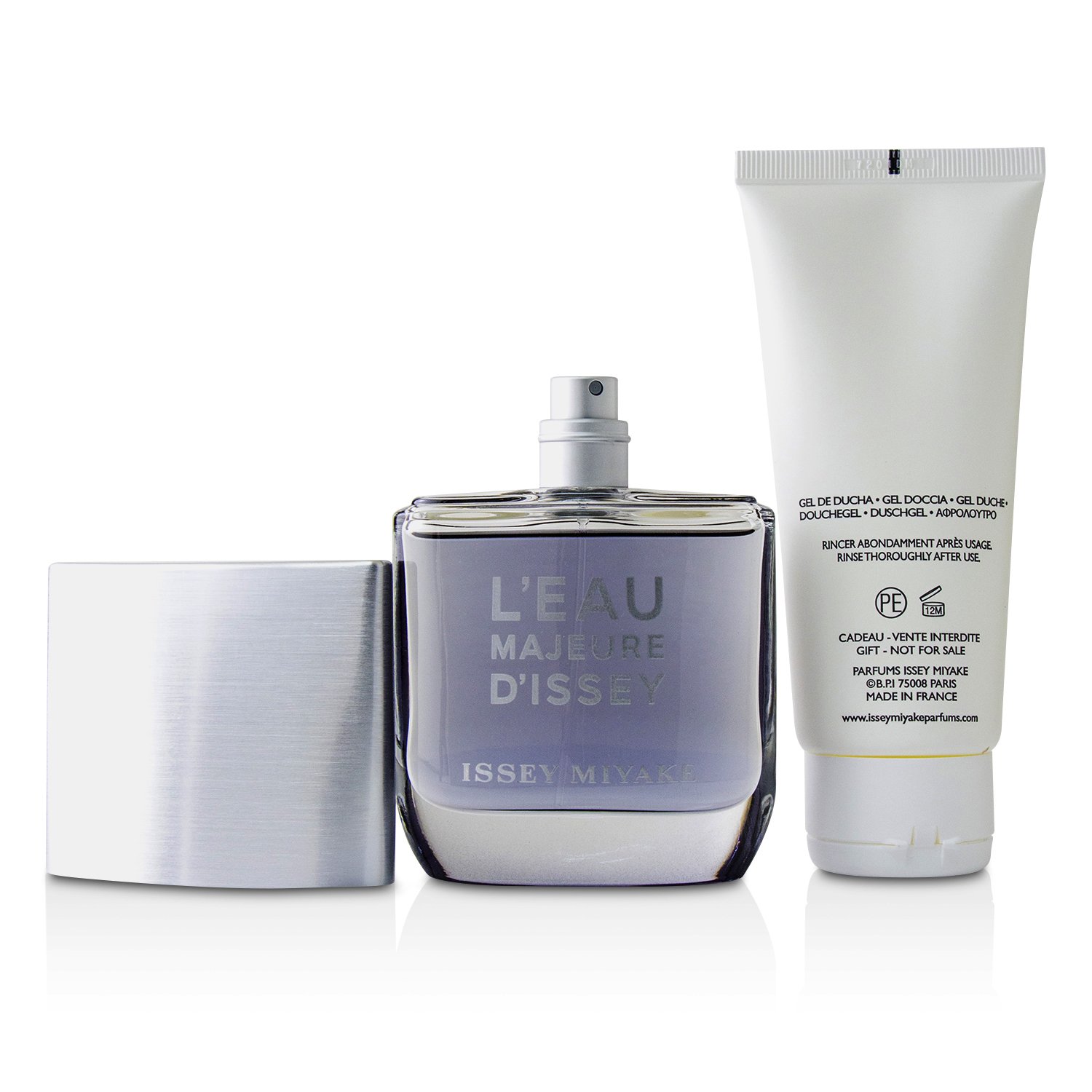 Issey Miyake L'Eau Majeure d'lssey Coffret: Eau De Toilette Spray 50ml/1.6oz + Gel de Ducha 100ml/3.3oz 2pcs