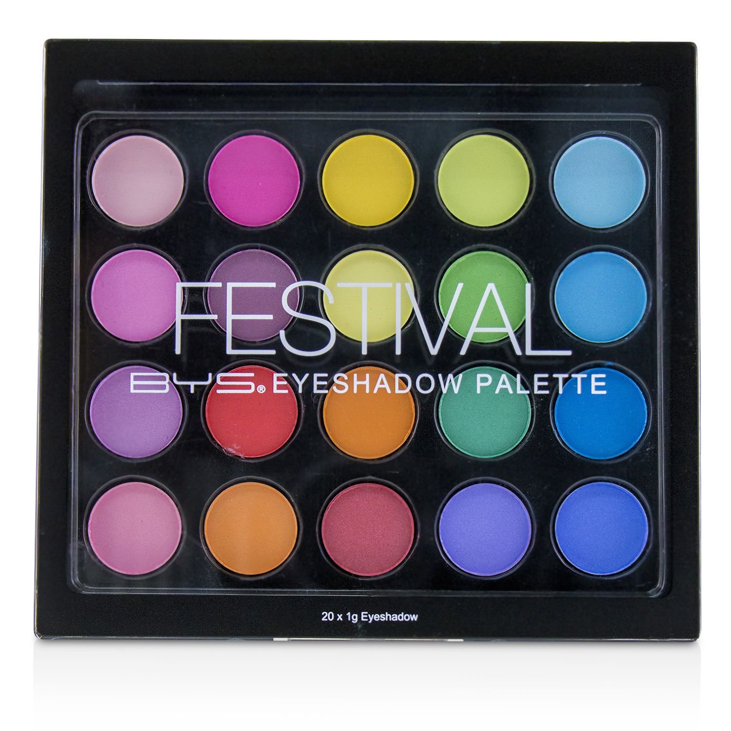 BYS Festival Eyeshadow Palette (20x Eyeshadow) 20g/0.67oz