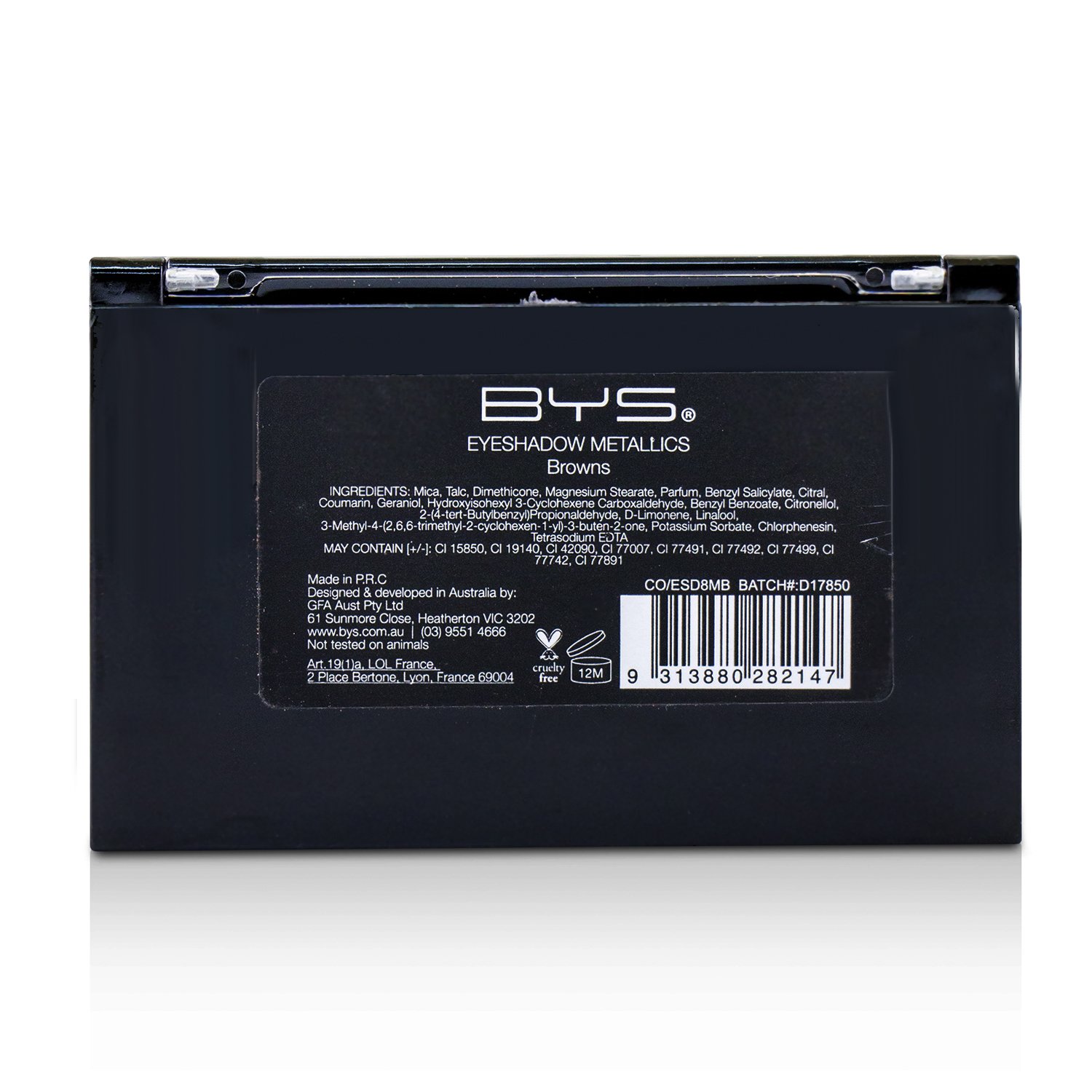 BYS 8色啞光眼影8 Palette Metallic Eyeshadow 8g/0.27oz