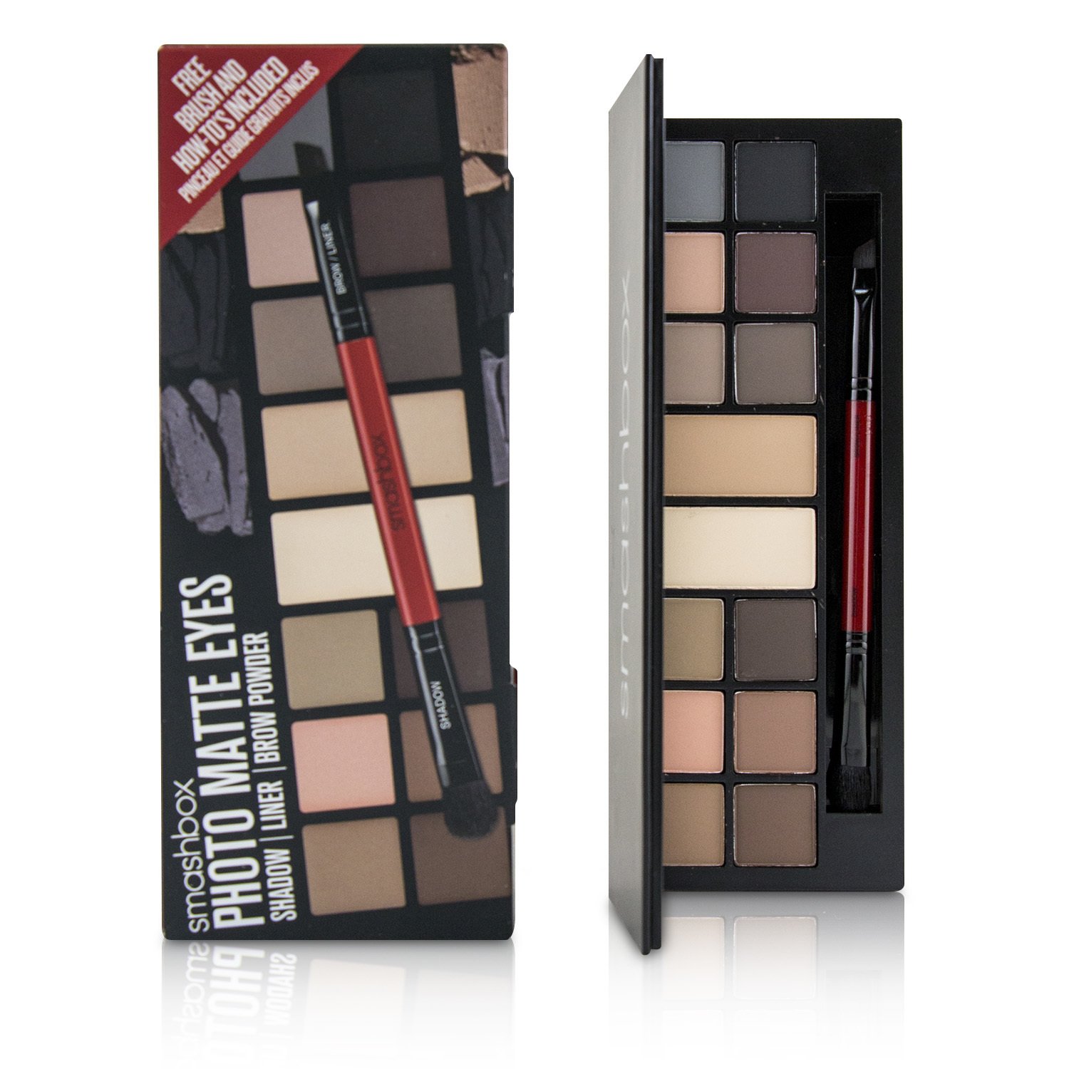 魅惑丛林 Smashbox Photo Matte Eyes Shadow/ Liner/ Brow Power Palette 14g/0.49oz