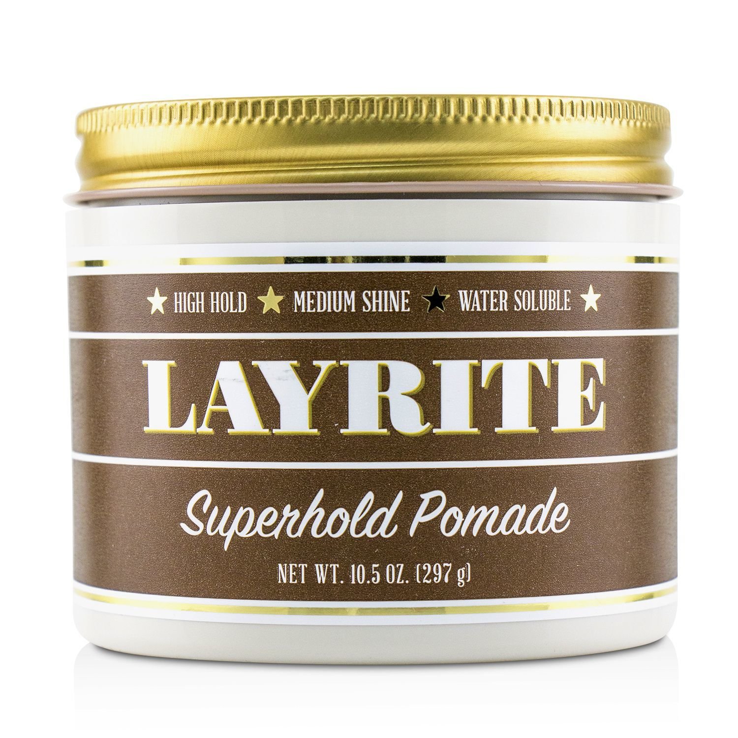 Layrite Superhold Pomade (High Hold, Medium Shine, Water Soluble) 297g/10.5oz