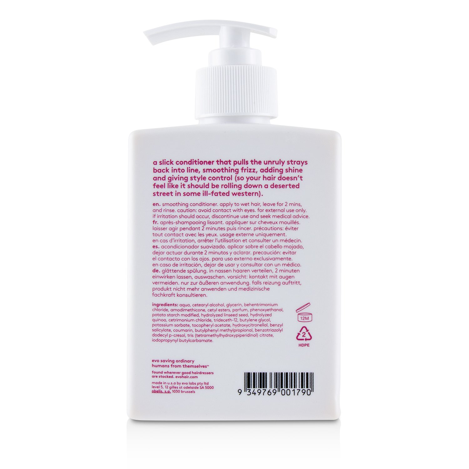 Evo Mane Tamer Acondicionador Suavizante 300ml/10.1oz