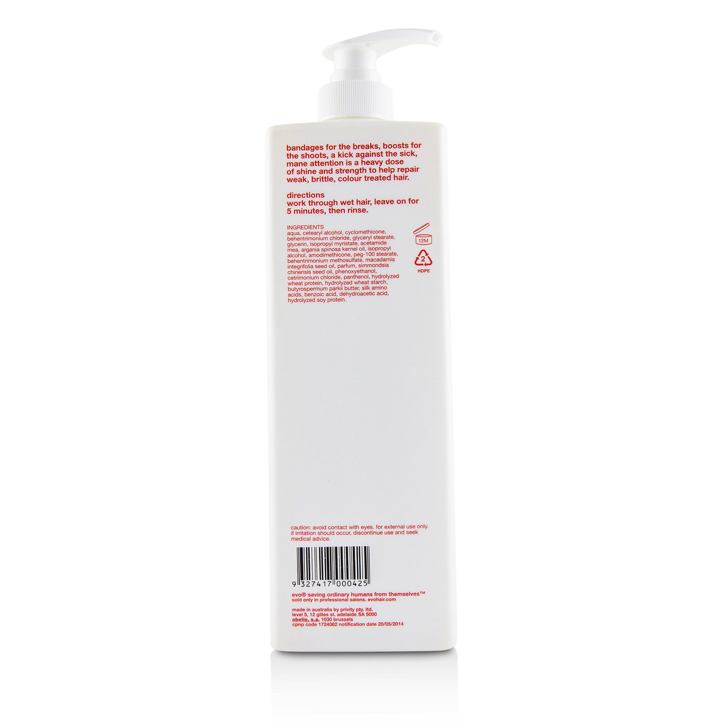 Evo Mane Attention Protein Treatment 1000ml/33.8oz