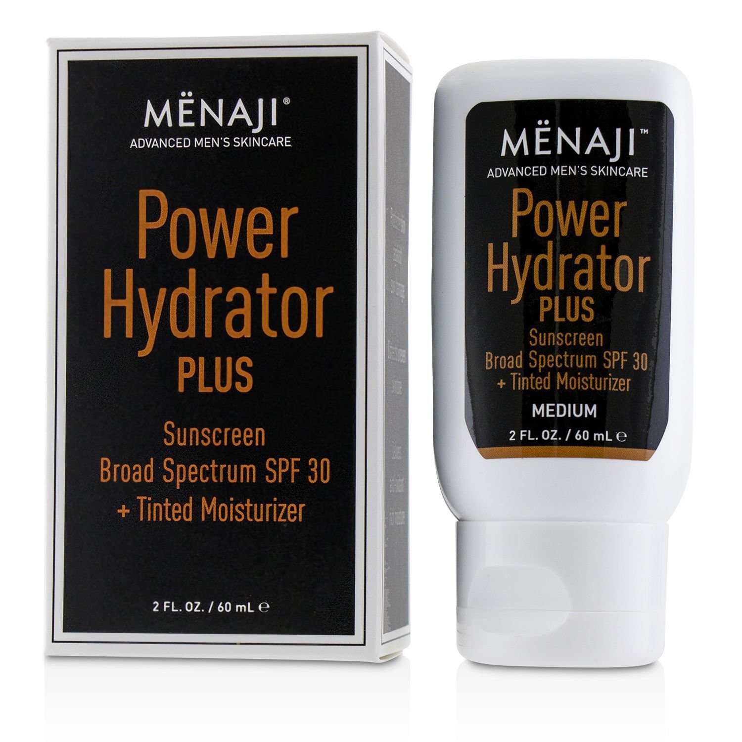 Menaji Power Hydrator Plus Sunscreen Broad Spectrum SPF 30 + Tinted Moisturizer (Medium) 60ml/2oz