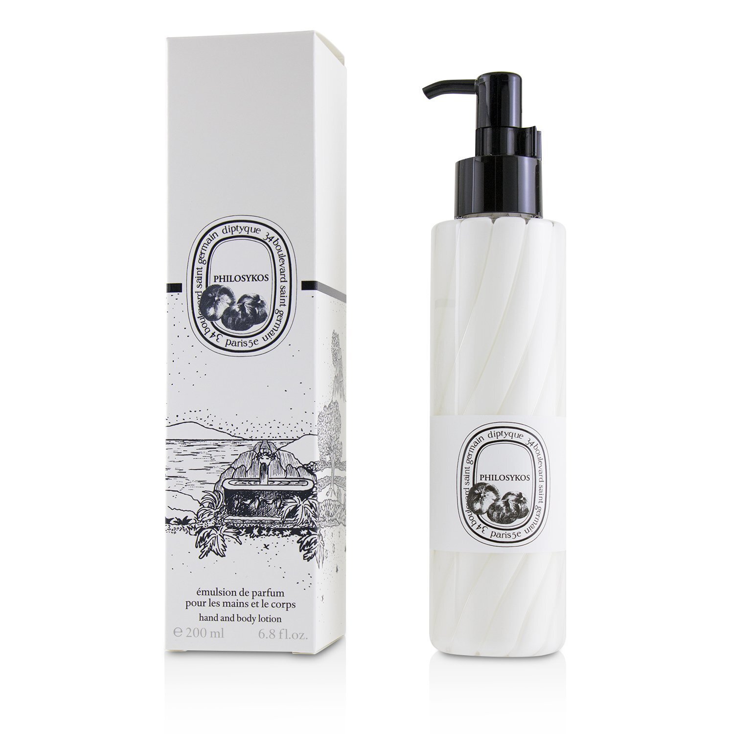 Diptyque Ձեռքերի և մարմնի լոսյոն Philosykos 200ml/6.8oz