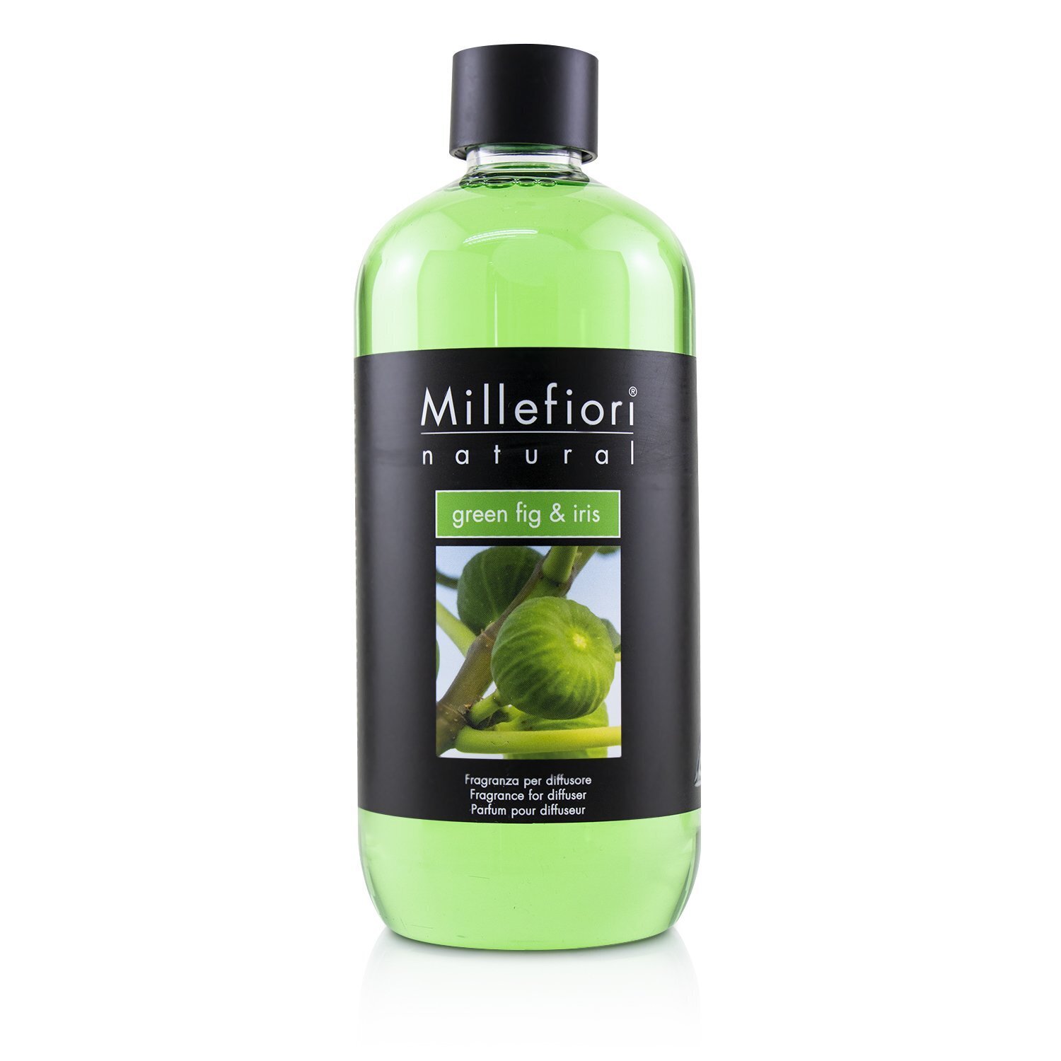 Millefiori Natural Fragrance Diffuser Refill - Green Fig & Iris 500ml/16.9oz