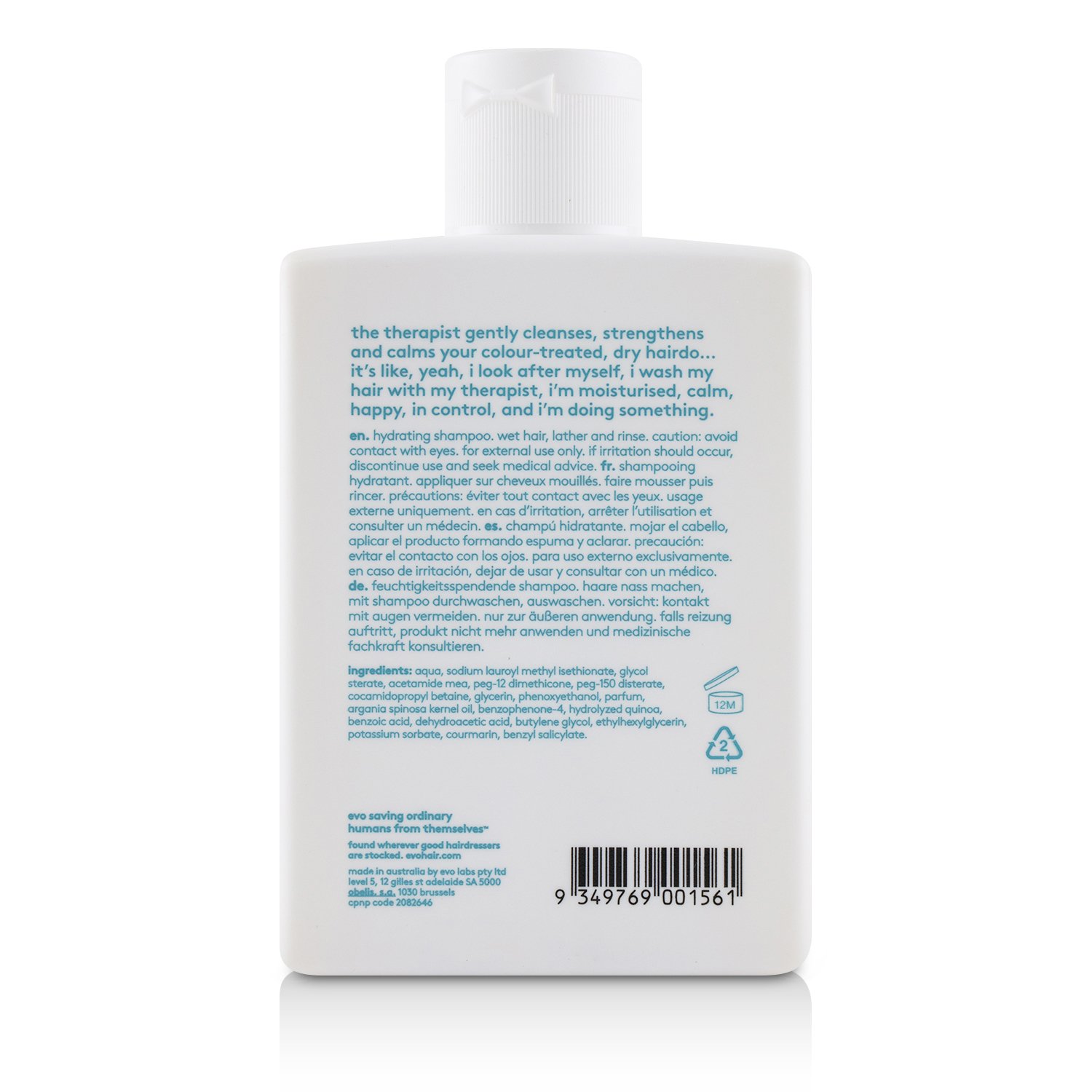 Evo شامبو مرطب The Therapist 300ml/10.1oz