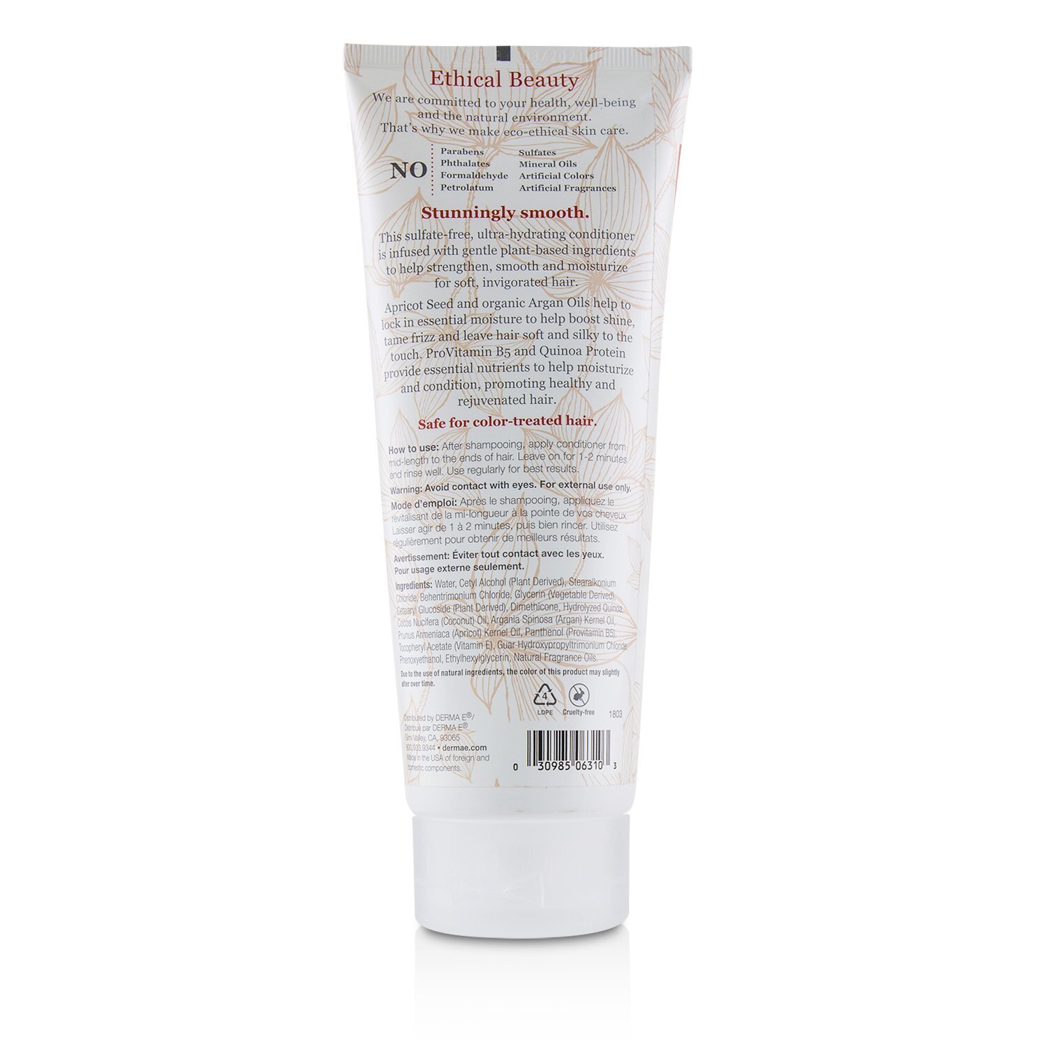 Derma E Nourishing Conditioner (Hydrate & Smooth) 236ml/8oz