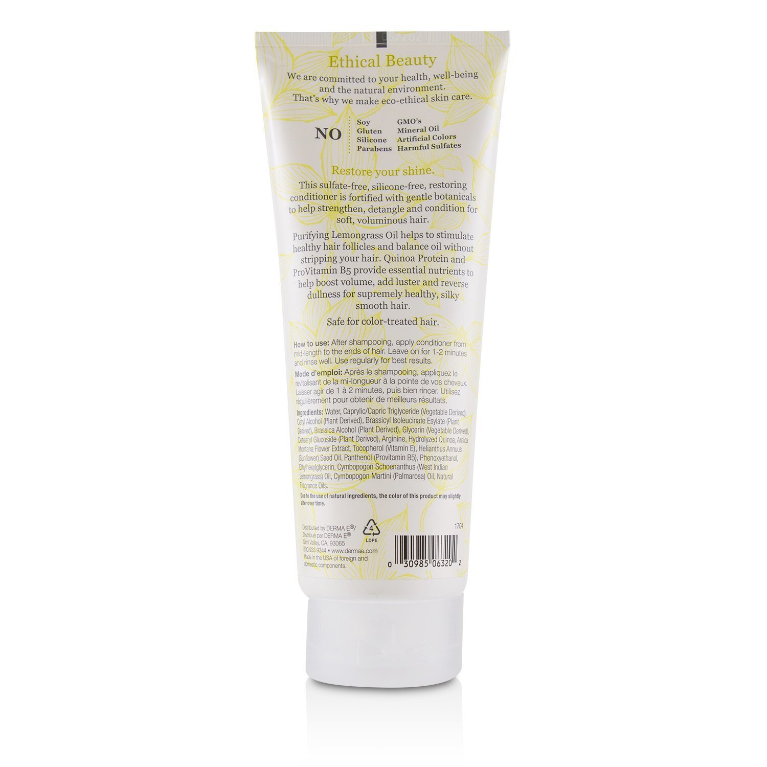 Derma E Restoring Conditioner (Volume & Shine) 236ml/8oz