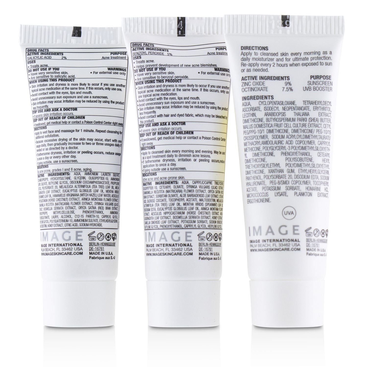 Image Acne/ Oily Trial Kit: 1x Clear Cell Cleanser, 1x Clear Cell Acne Lotion, 1x Prevention+ Matte Moisturizer SPF 32+ 3pcs