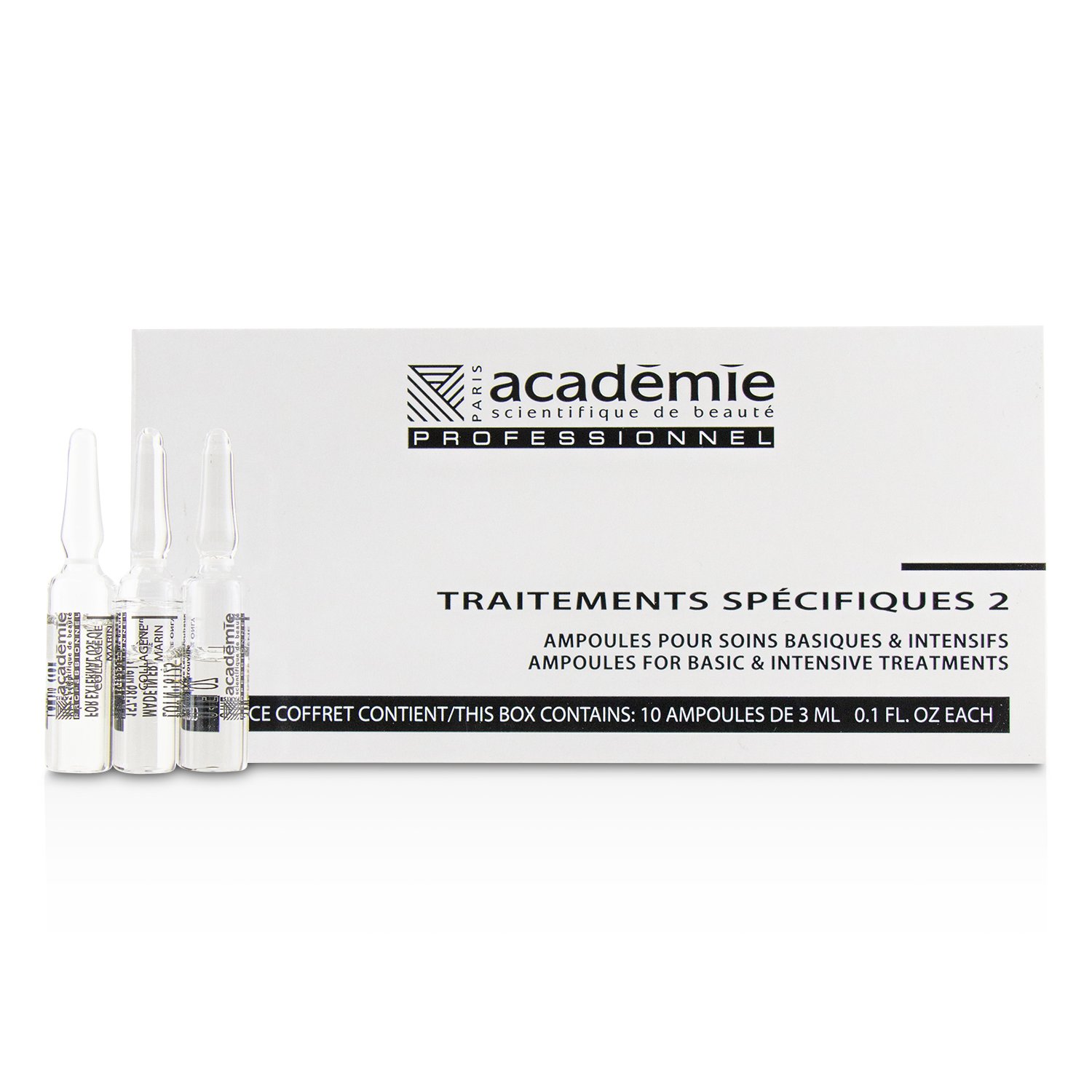 Academie Specific Treatments 2 Ampoules Collagene Marin (Light Yellow) - Salon Product 10x3ml/0.1oz