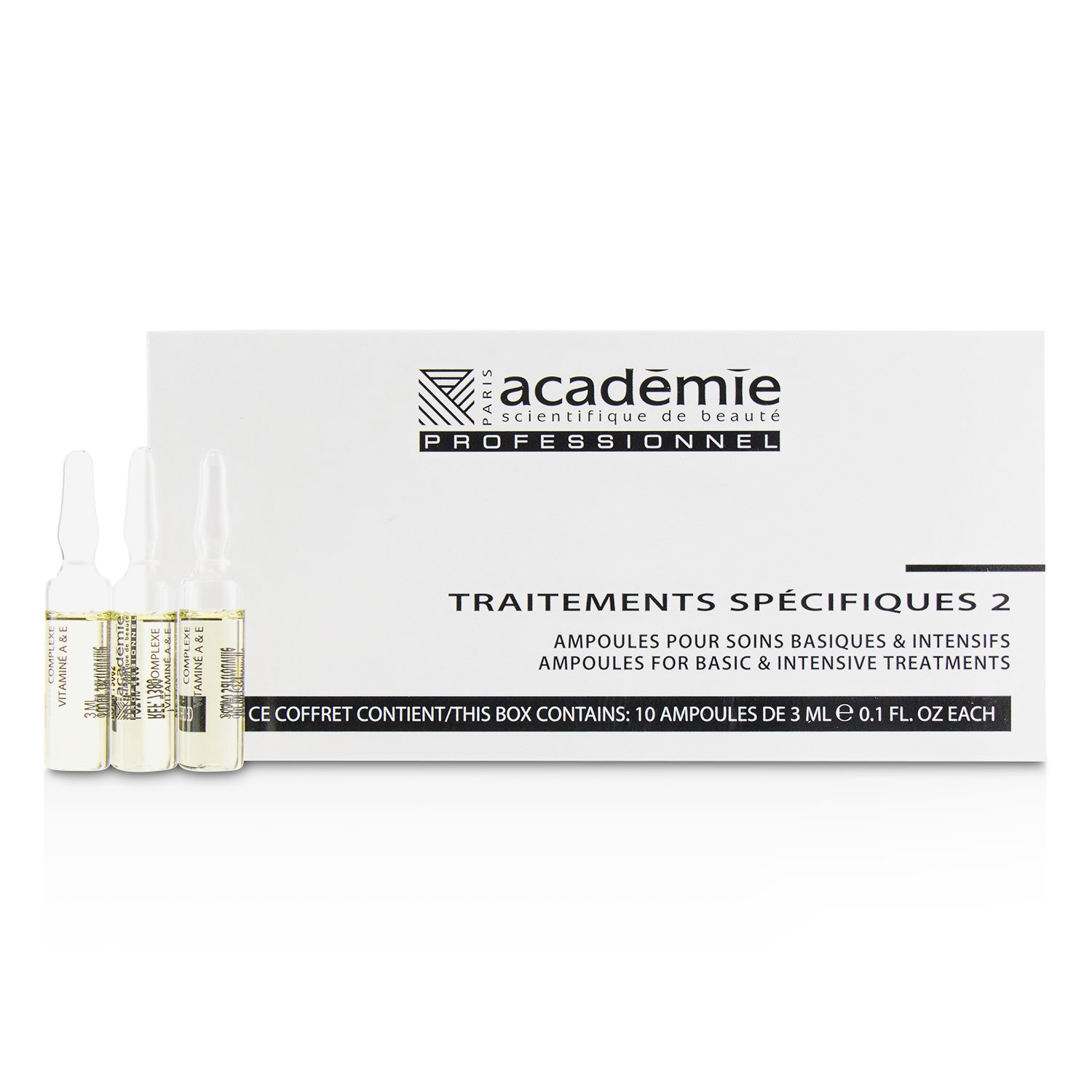 Academie Specific Treatments 2 Ampoules Комплекс Витаминов A и E (Oily Yellow) - Салонный Продукт 10x3ml/0.1oz