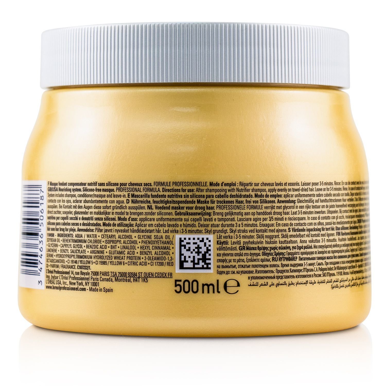 L'Oreal Professionnel Serie Expert - Nutrifier Glycerol Nourishing System Silicone-Free Masque 500ml/16.9oz