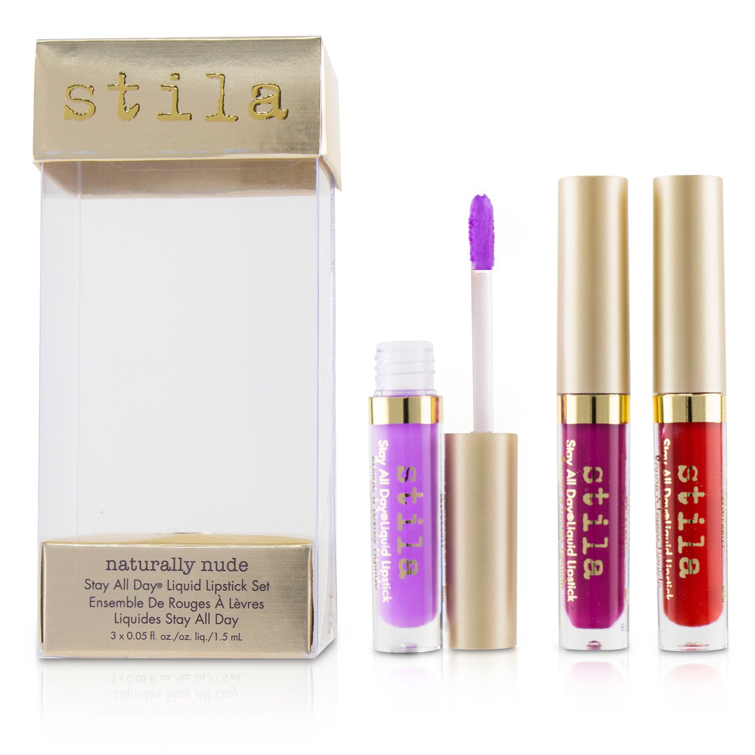 Stila Bright & Bold Stay All Day Liquid Lipstick Set 3x1.5ml/0.05oz