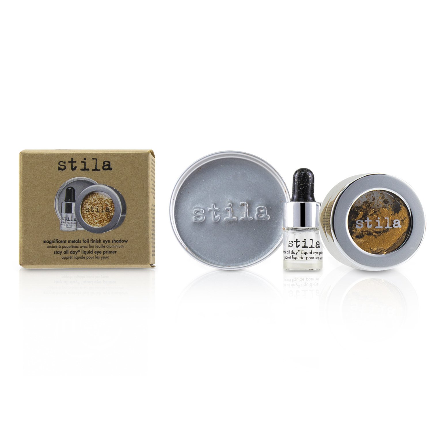 Stila Magnificent Metals Foil Finish Eye Shadow With Mini Stay All Day Liquid Eye Primer 2pcs