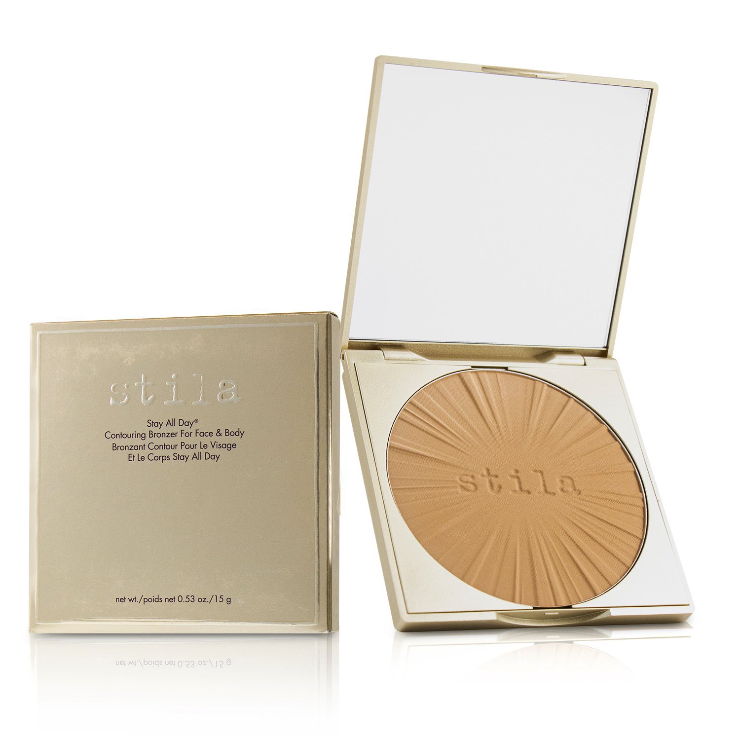 Stila برونزر كونتور يبقى طوال النهار للوجه والجسم 15g/0.53oz