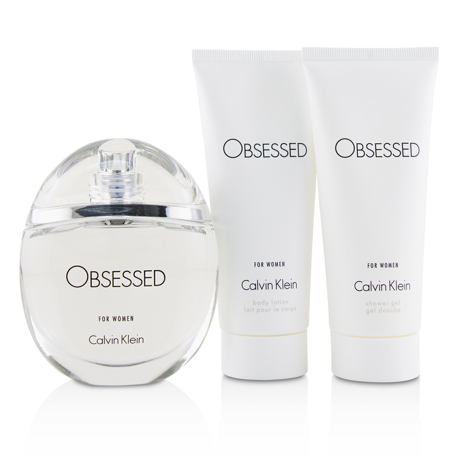 Calvin Klein Zestaw Obsessed Coffret: Eau De Parfum Spray 100ml/3.4oz + Body Lotion 100ml/3.4oz + Shower Gel 100ml/3.4oz 3pcs