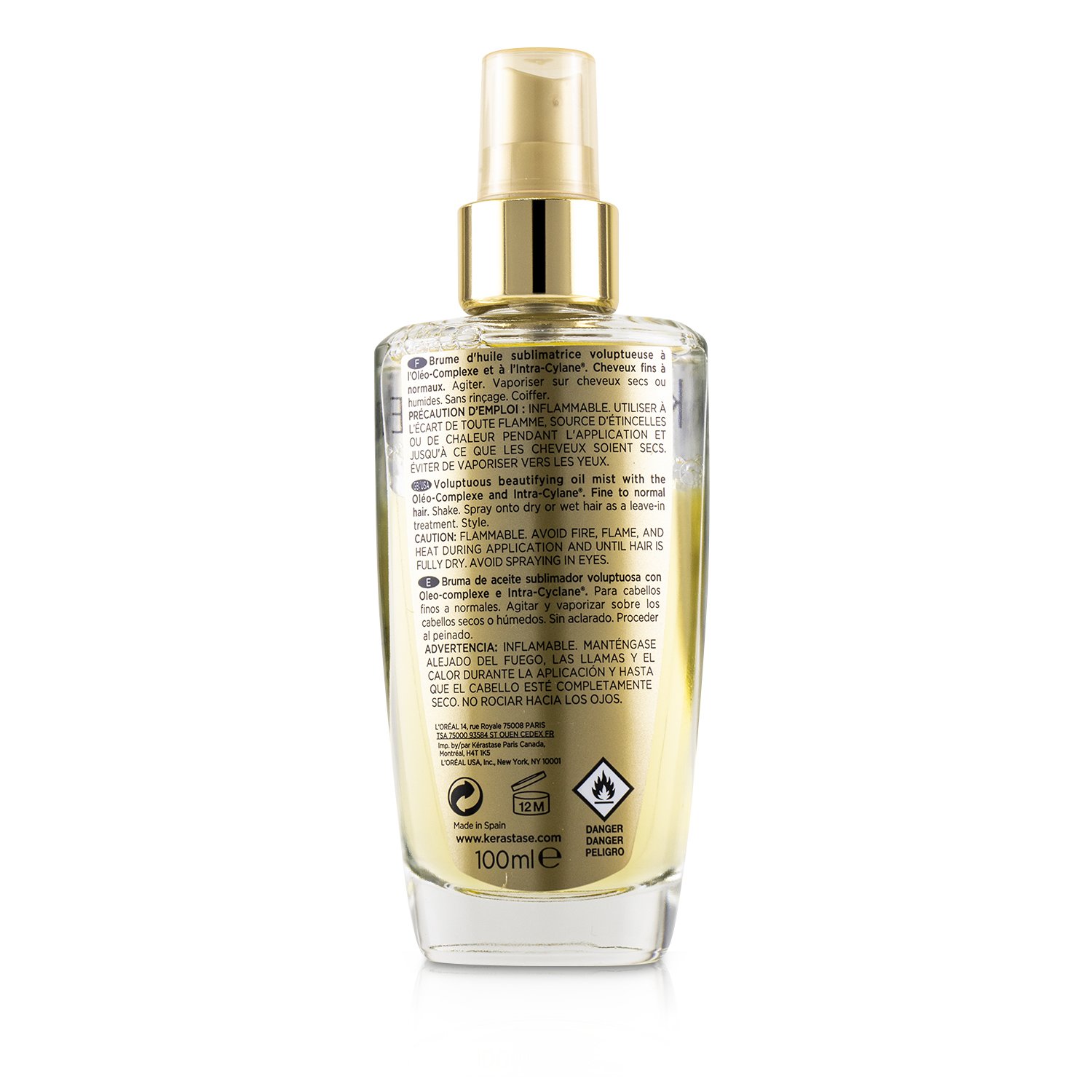 Kerastase Elixir Ultime Oleo-Complexe Voluptuous Beautifying Oil Mist (For Fine to Normal Hair) 100ml/3.4oz