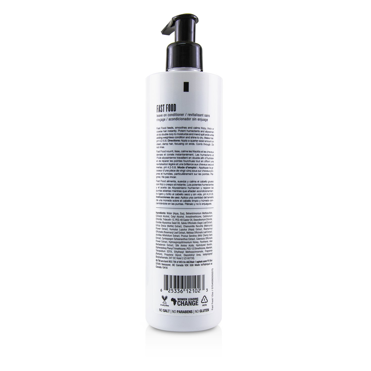 AG Hair Fast Food Leave On Conditioner 355ml/12oz