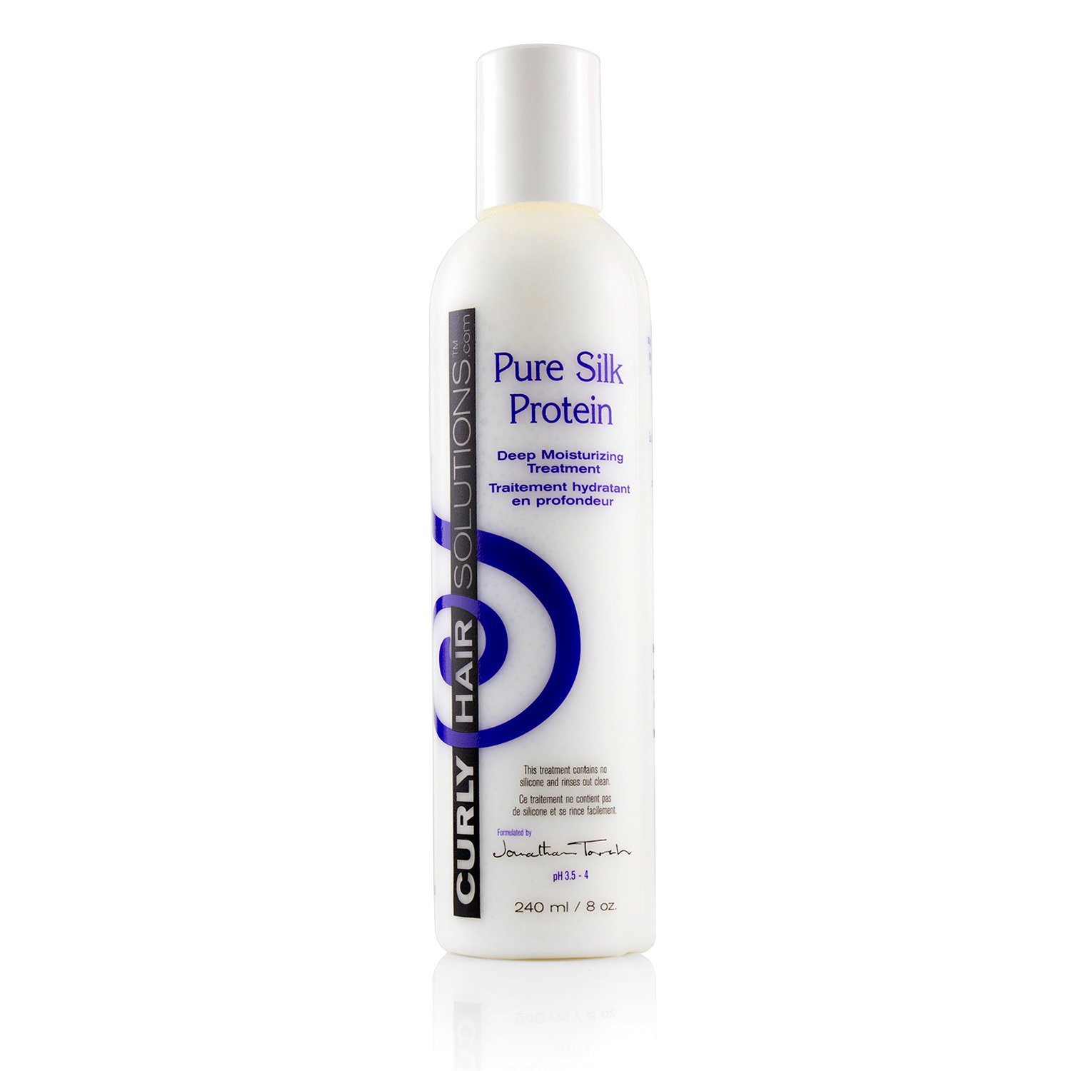 Curly Hair Solution Pure Silk Protein Deep Moisturizing Treatment 240ml/8oz