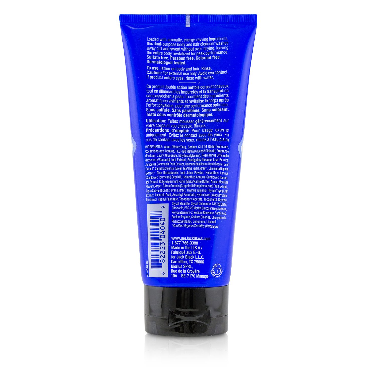 Jack Black Turbo Wash Energizing Cleanser For Hair & Body 88ml/3oz