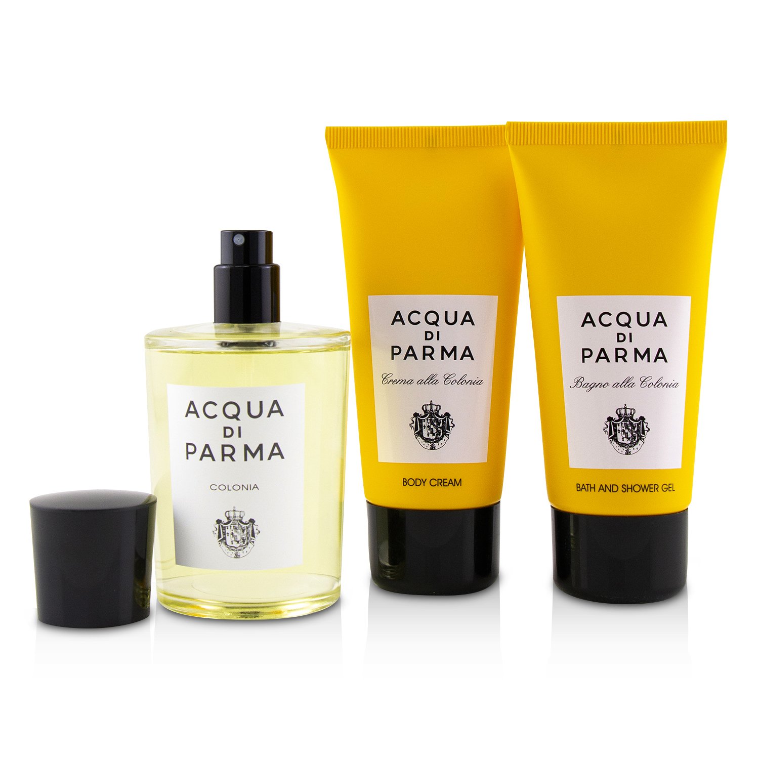 Acqua Di Parma Colonia Coffret: Eau De Cologne Spray 100ml/3.4oz + Bath And Shower Gel 75ml/2.5oz + Body Cream 75ml/2.5oz 3pcs