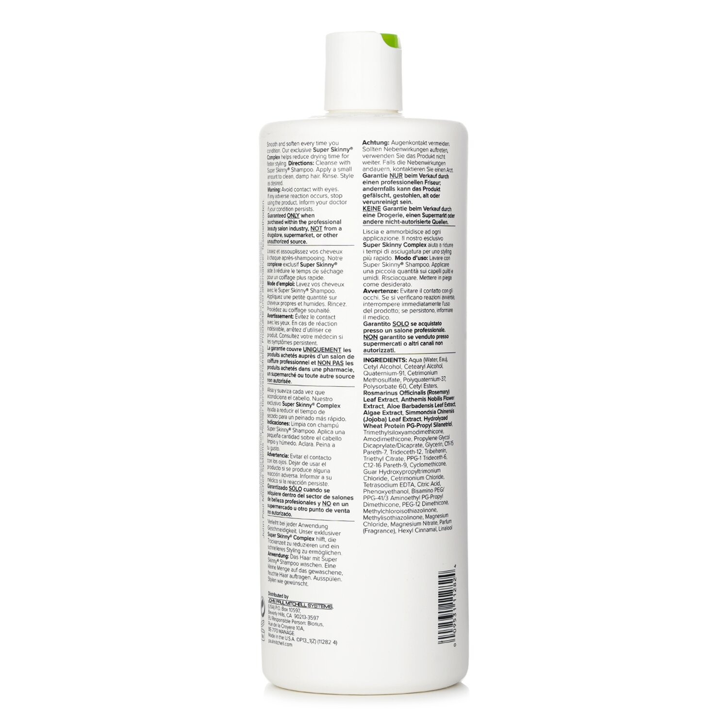 Paul Mitchell بلسم يقي من التلف وينعم التجعدات Super Skinny 1000ml/33.8oz