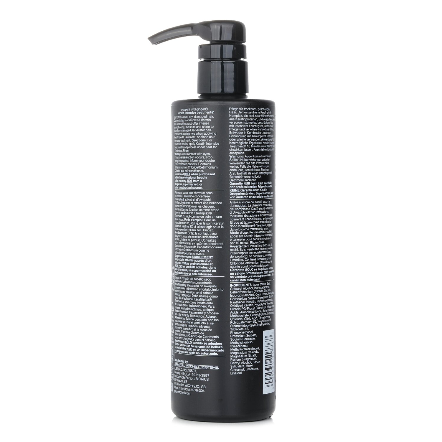 Paul Mitchell Awapuhi Wild Ginger Repair Tratamiento de Queratina Intensivo (Enriquece - Repara) 500ml/16.9oz