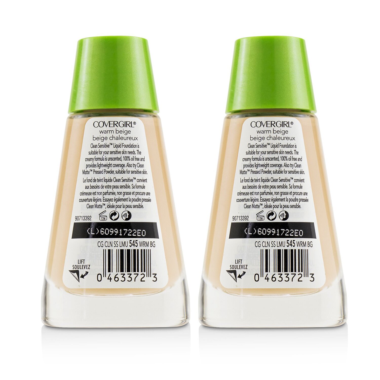 Covergirl Clean Sensitive Liquid Foundation Duo Pack 2x30ml/1oz