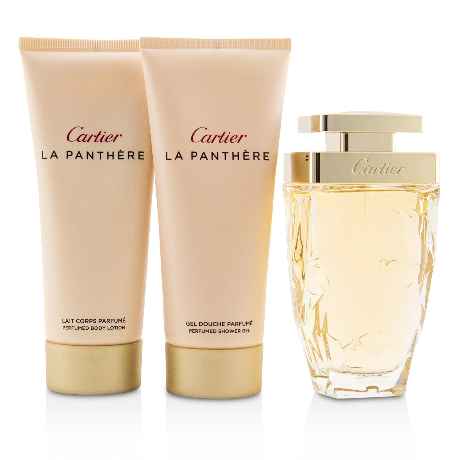 Cartier La Panthere Coffret: Eau De Parfum Legere Spray 75ml/2.5oz + Perfumed Body Lotion 100ml/3.3oz + Perfumed Shower Gel 100ml/3.3oz 3pcs