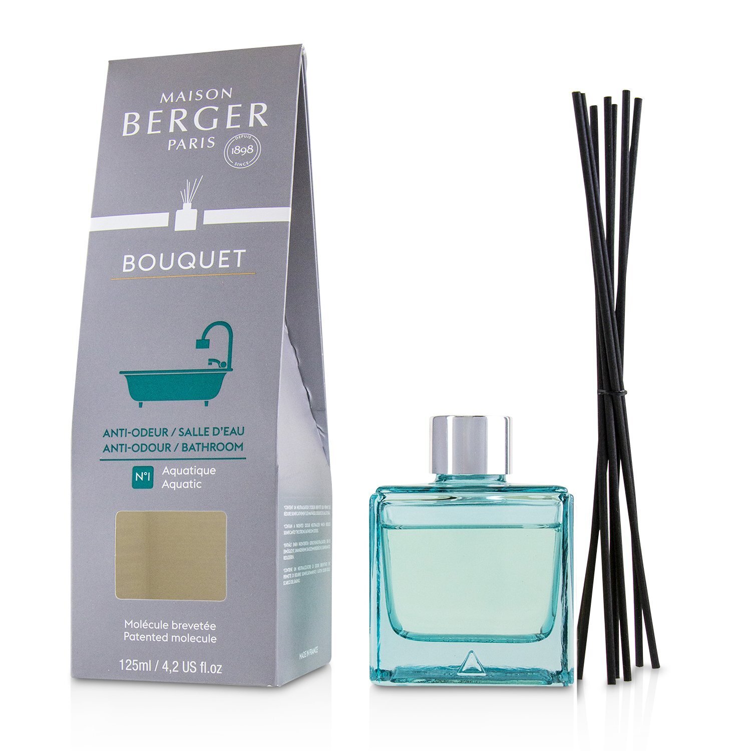 金柏格  Lampe Berger (Maison Berger Paris) 功能性立方扩香器 - Anti-Odour/ Bathroom N°1 （水生调） 125ml/4.2oz