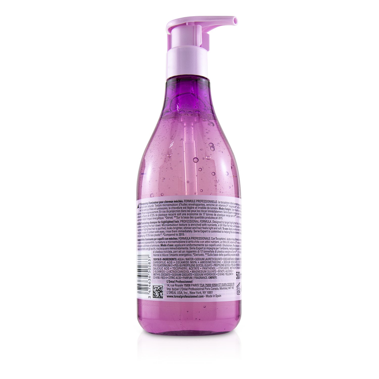 L'Oreal Professionnel Serie Expert - Lumino Contrast Tocopherol Highlight Illuminating Shampoo 500ml/16.9oz