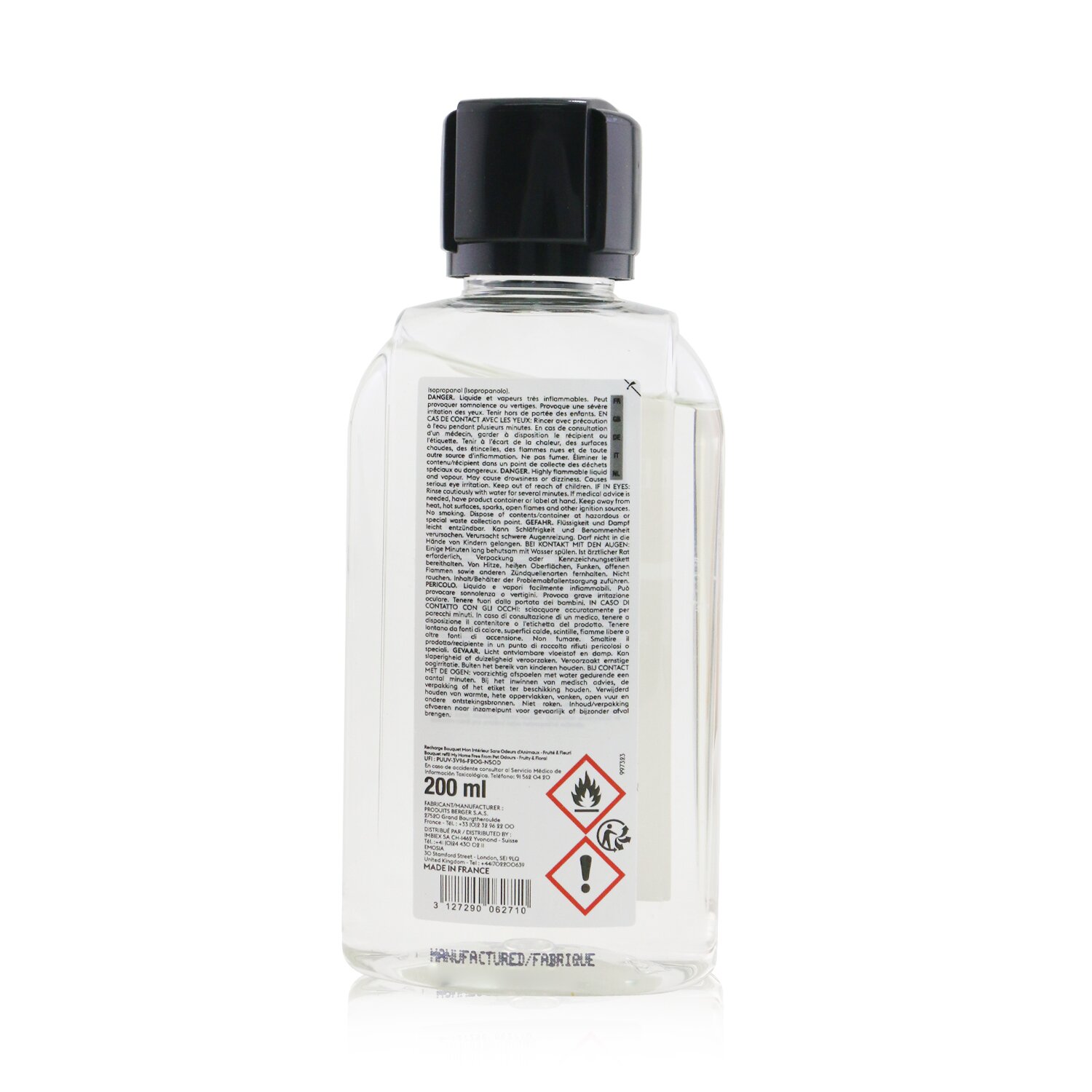 Lampe Berger (Maison Berger Paris) Functional Bouquet Запасной Блок - Anti-Odour/ Pets N°1 (Fruity & Floral) 200ml