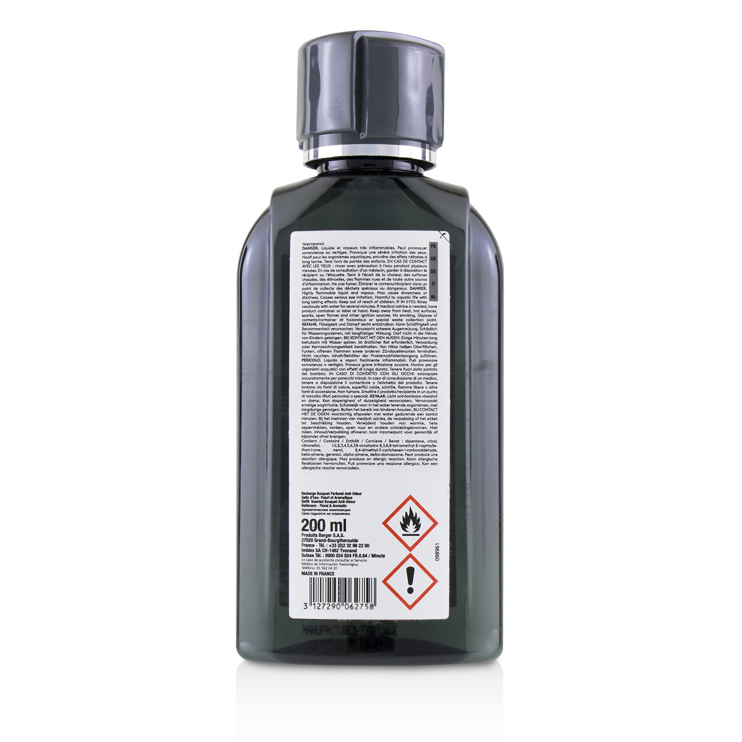 Lampe Berger (Maison Berger Paris) Functional Bouquet Refill - Anti-Odour Bathroom N°2 (Floral & Aromatic) 200ml