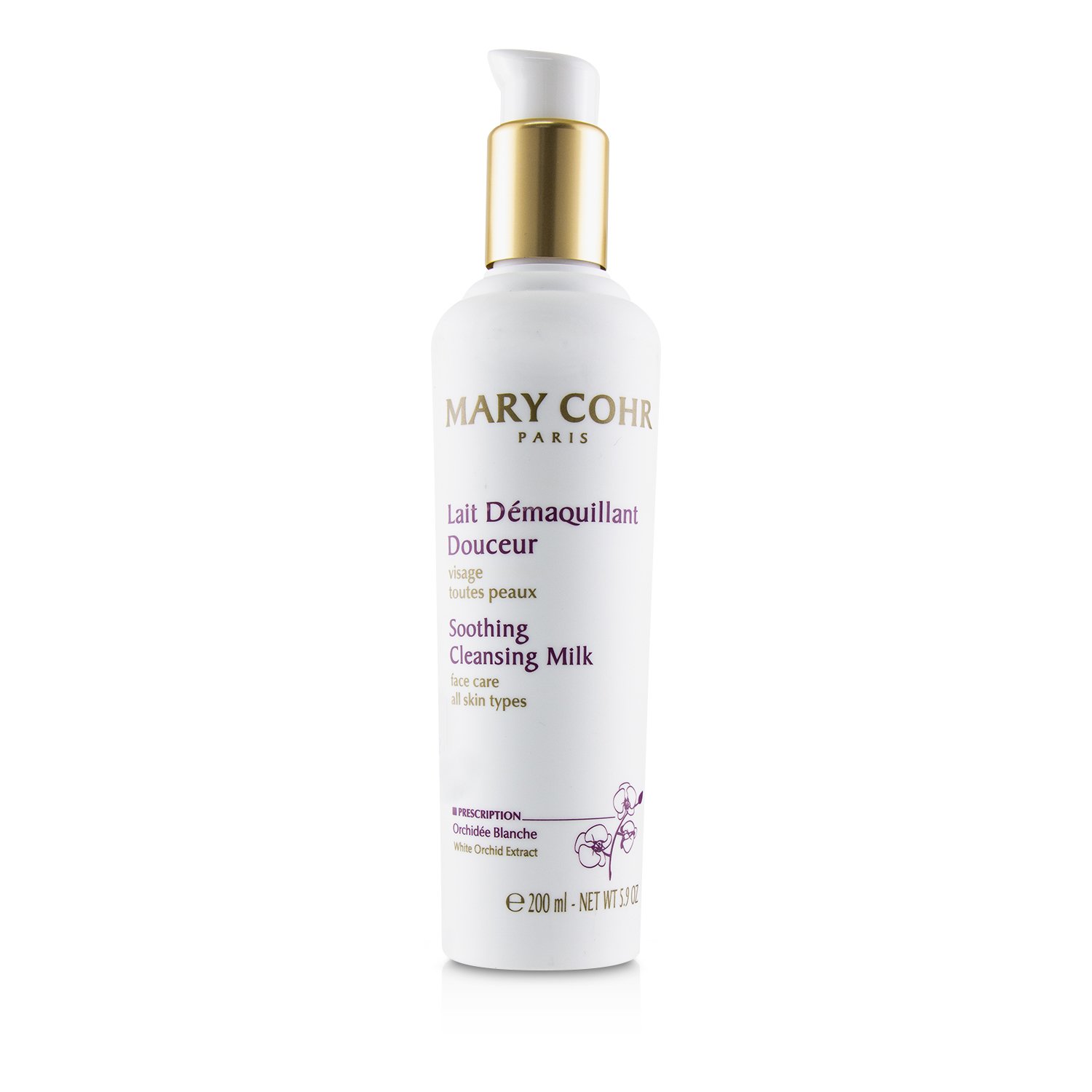 Mary Cohr Leche Limpiadora Calmante - Para Todo Tipo de Piel 200ml/5.9oz