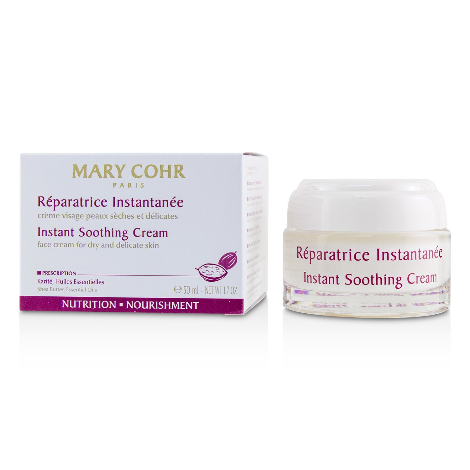 Mary Cohr Instant Soothing Cream - Face Cream For Dry & Delicate Skin 50ml/1.7oz