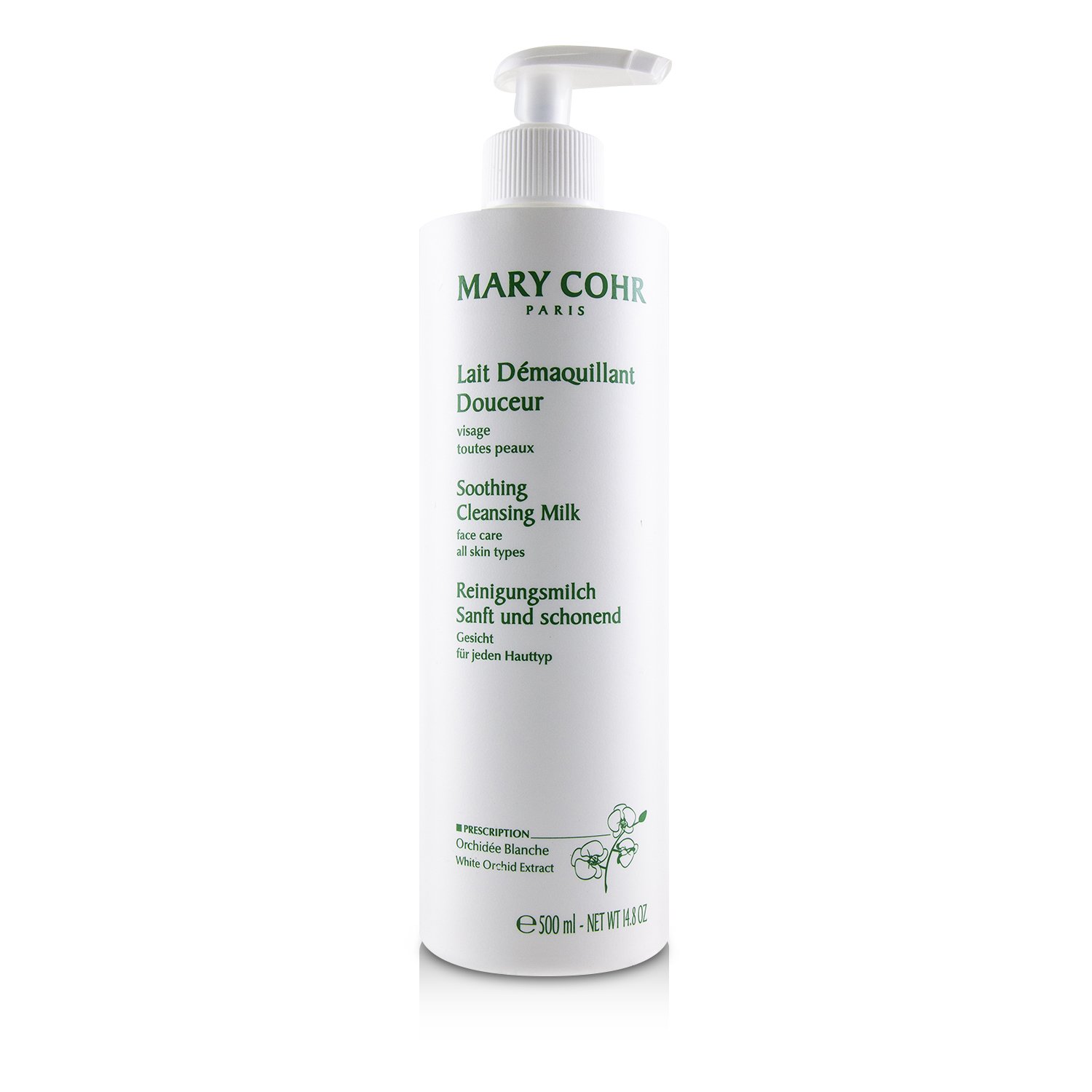 玛莉格 Mary Cohr Soothing Cleansing Milk - For All Skin Types (Salon Size) 500ml/14.8oz