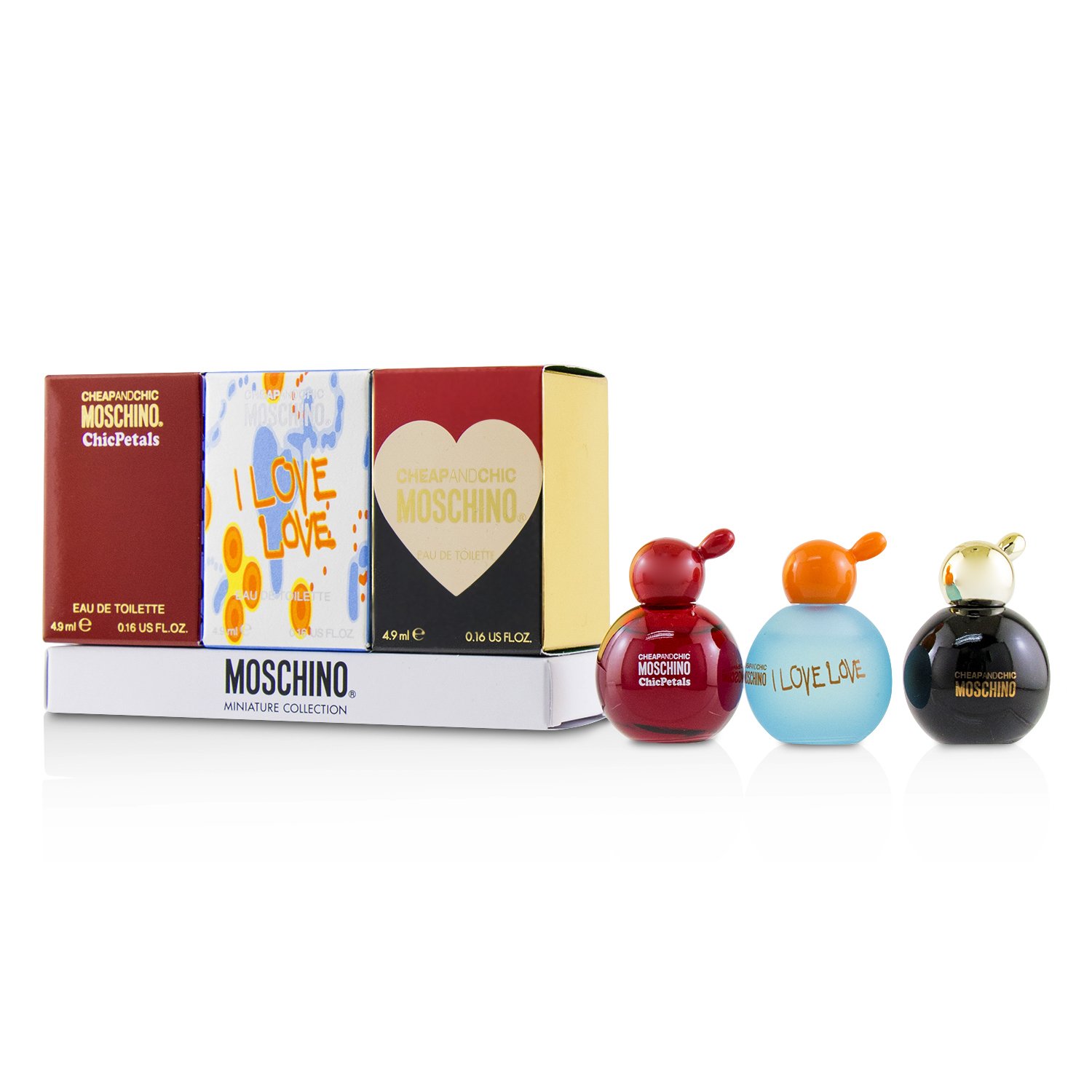 Moschino Cheap & Chic Coffret: Classic Eau De Toilette + I Love Love Eau De Toilette + Chic Petals Eau De Toilette 3x4.9ml/0.16oz