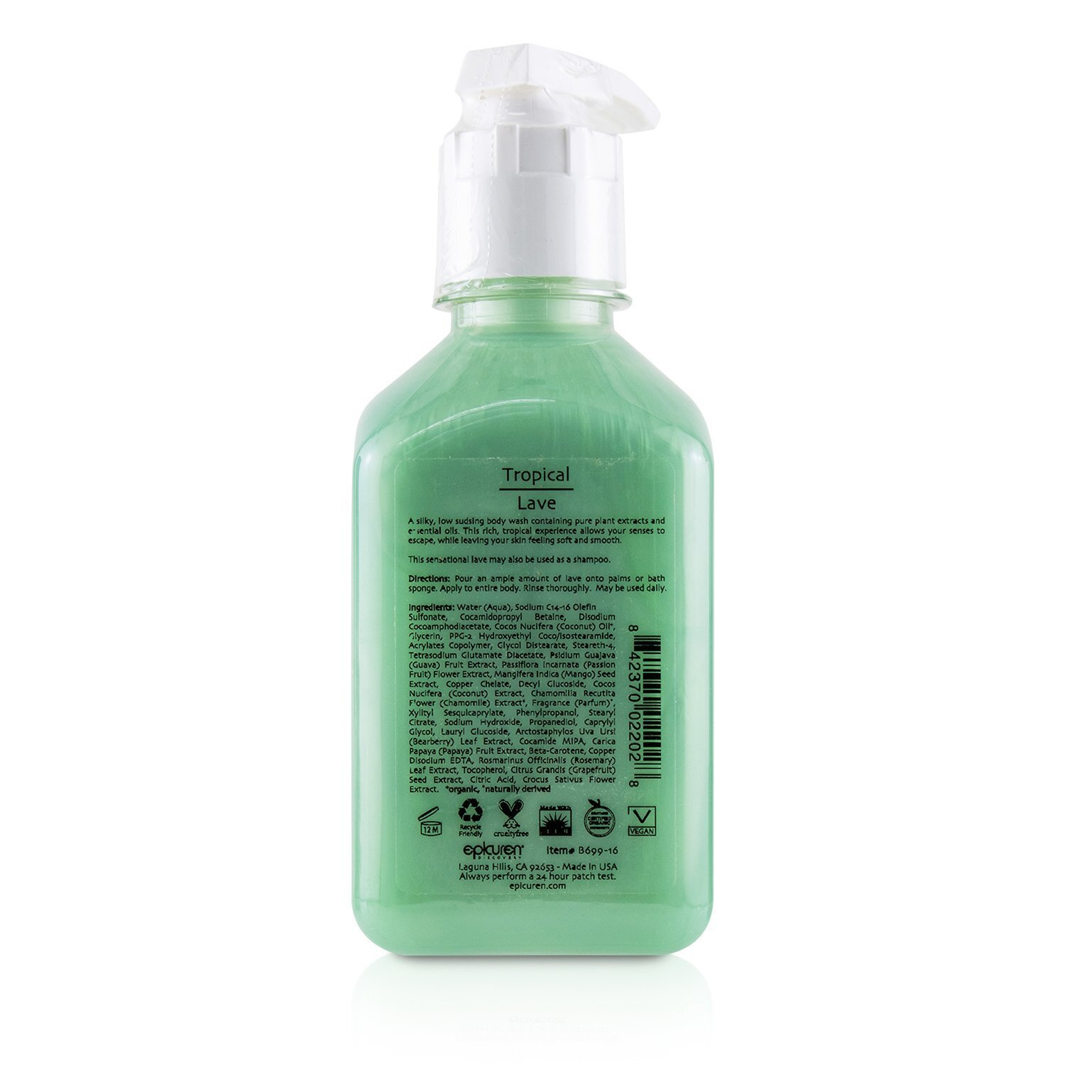 Epicuren Lave Limpiador Corporal - Tropical 500ml/16oz