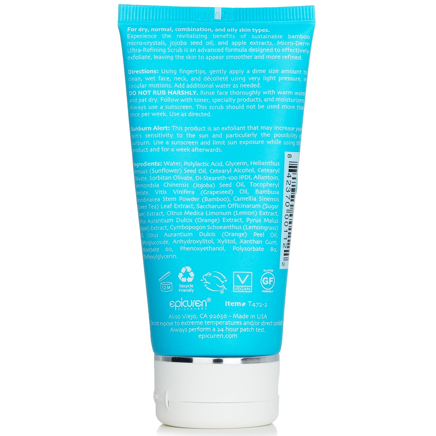 Epicuren Micro-Derm Ultra-Refining Scrub - kuivalle, normaalille, sekaiholle ja rasvaiselle ihotyypille 74ml/2.5oz