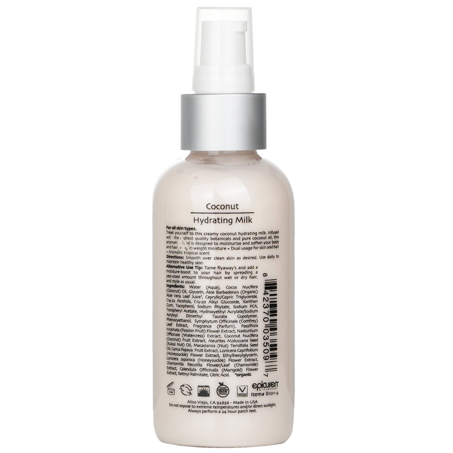 Epicuren Leite Hidratante De Coco 125ml/4oz