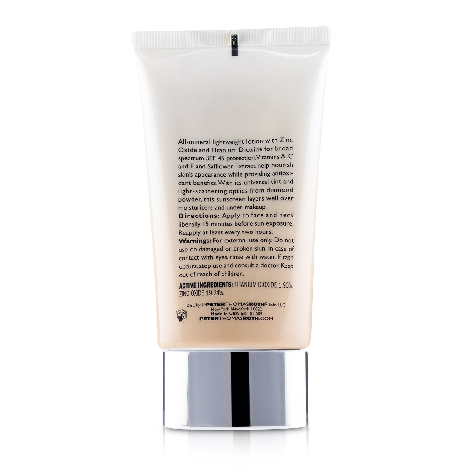 彼得罗夫 Peter Thomas Roth 矿物润色防晒乳SPF 45 50ml/1.7oz